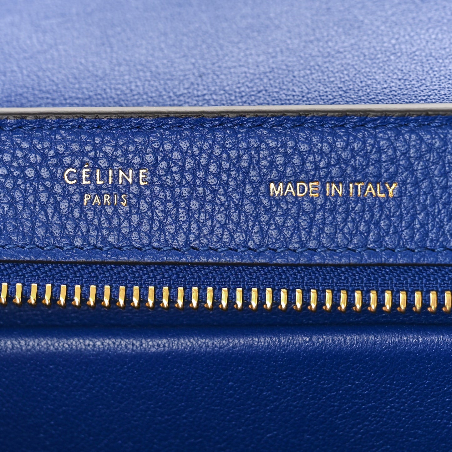 Drummed Calfskin Suede Small Trapeze Indigo