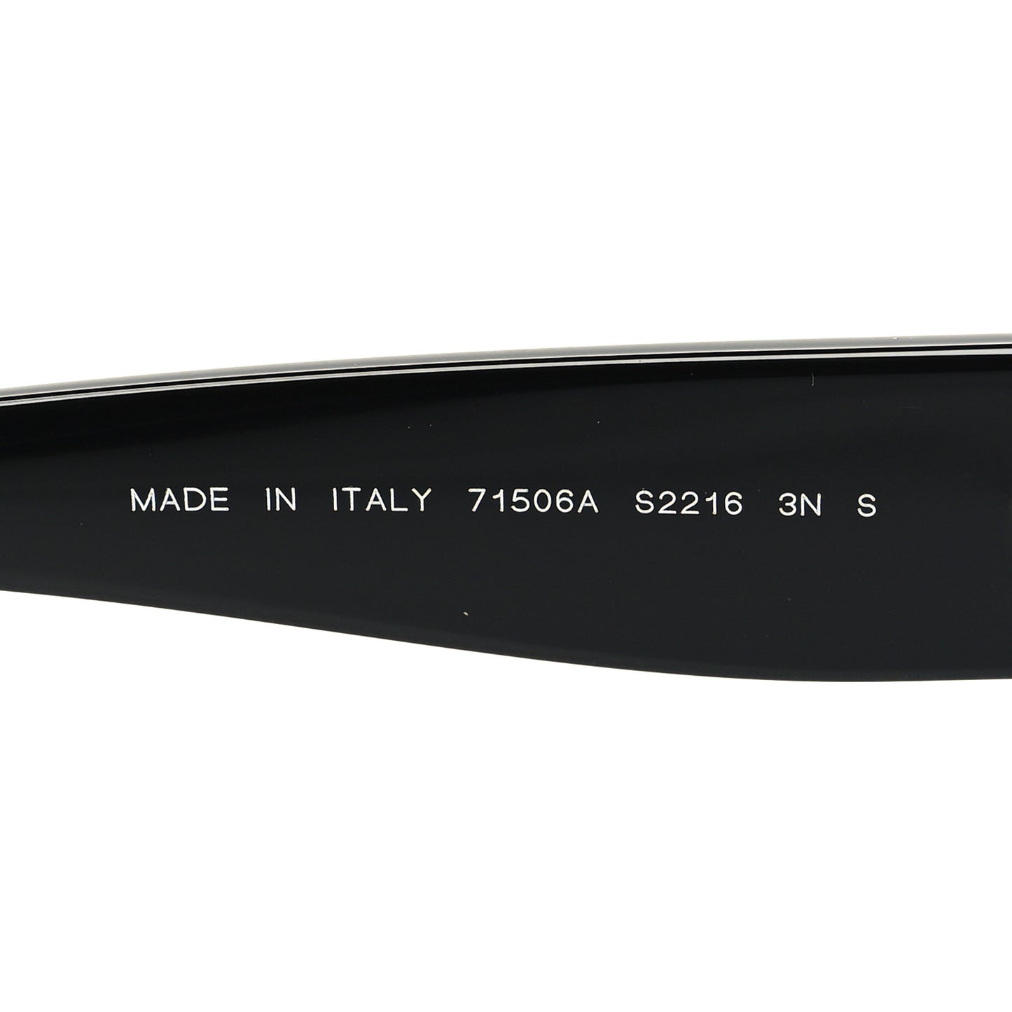 Acetate Rectangle Logo Sunglasses 71506A Black Gold