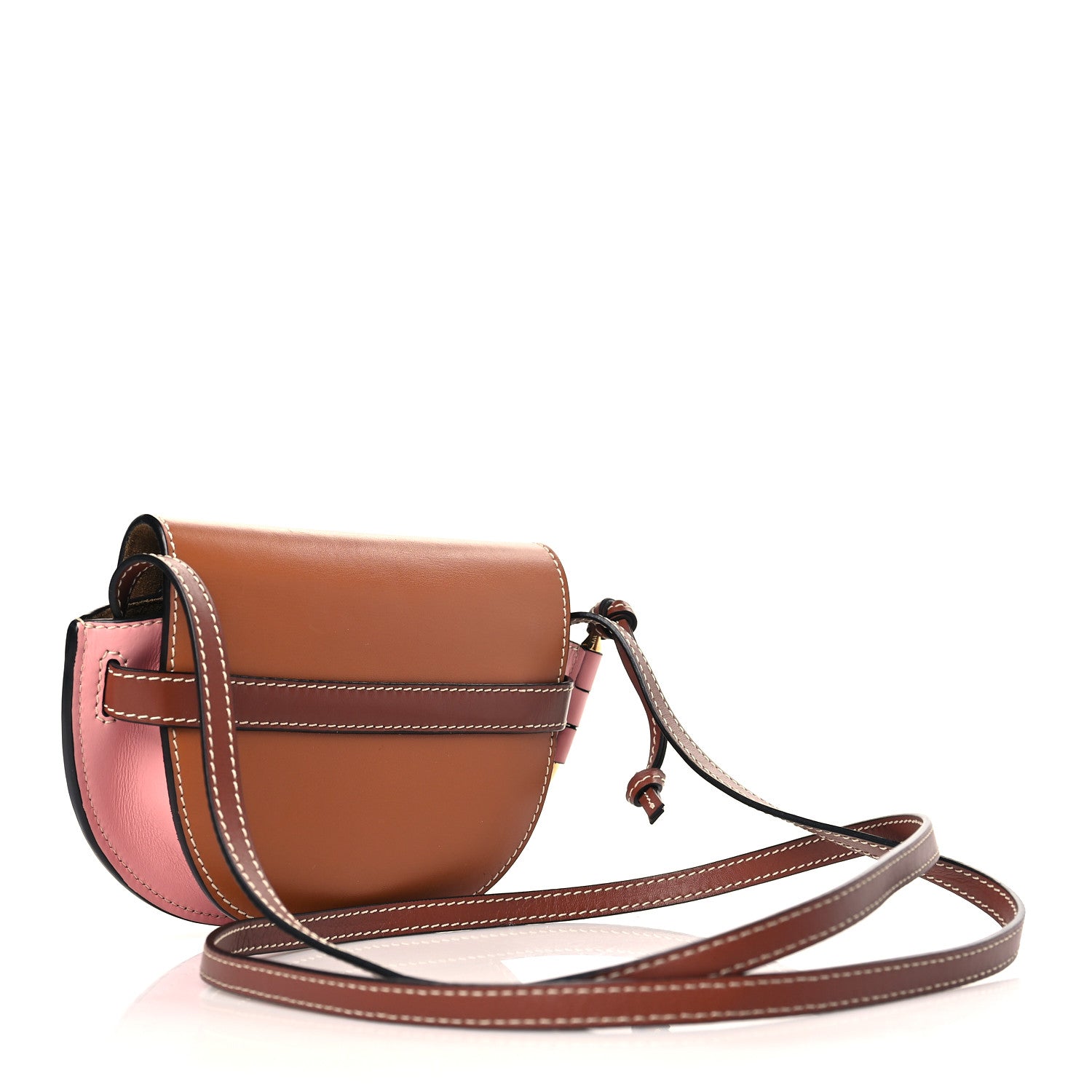 Loewe Calfskin Mini Gate Crossbody Bag Pastel Pink Tan 3 of 9