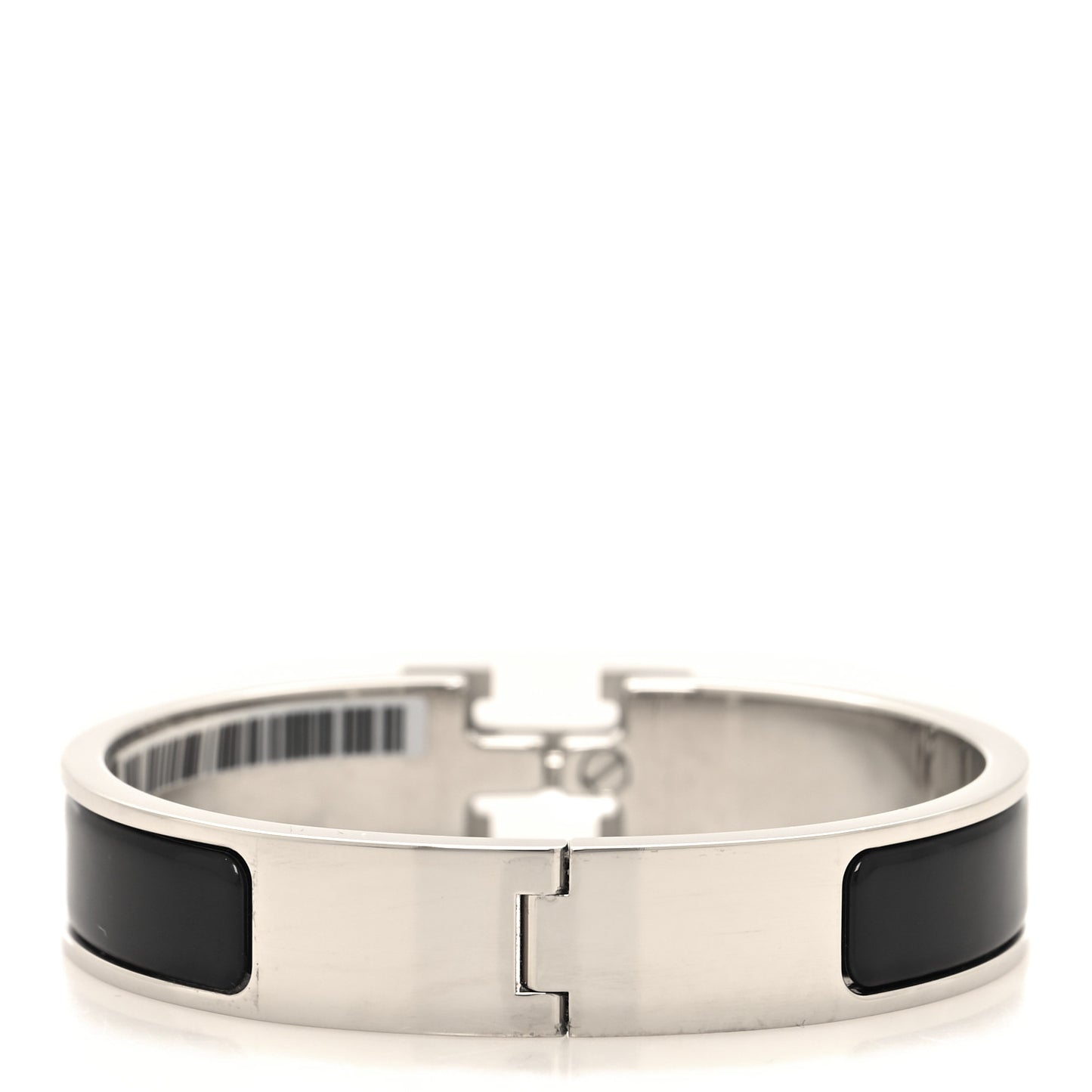 Enamel Narrow Clic Clac H Bracelet PM Black