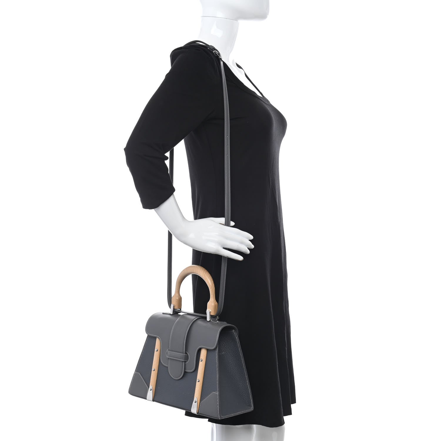 Goyard Clemency Cowhide Decize Taurillon Saigon PM Grey 2 of 18