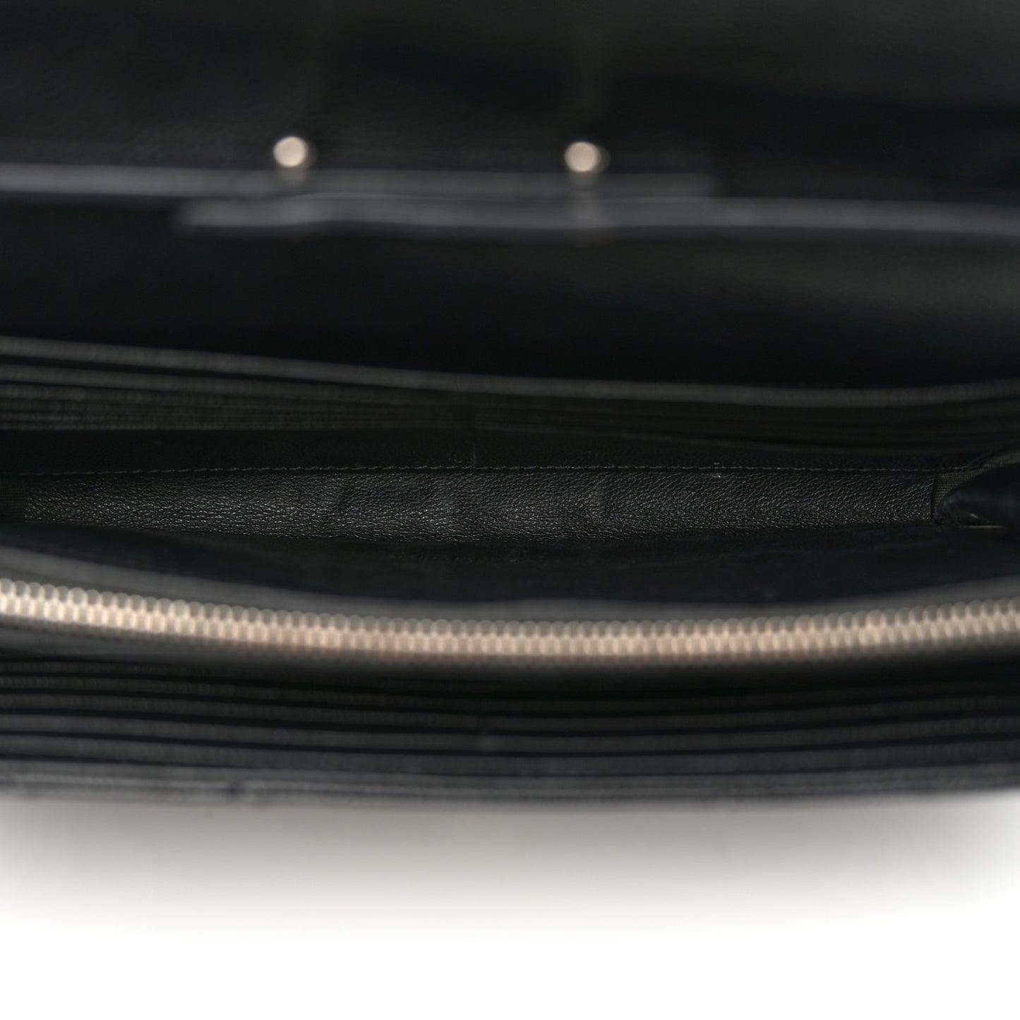 Grain De Poudre Matelasse Chevron Monogram Chain Wallet Black