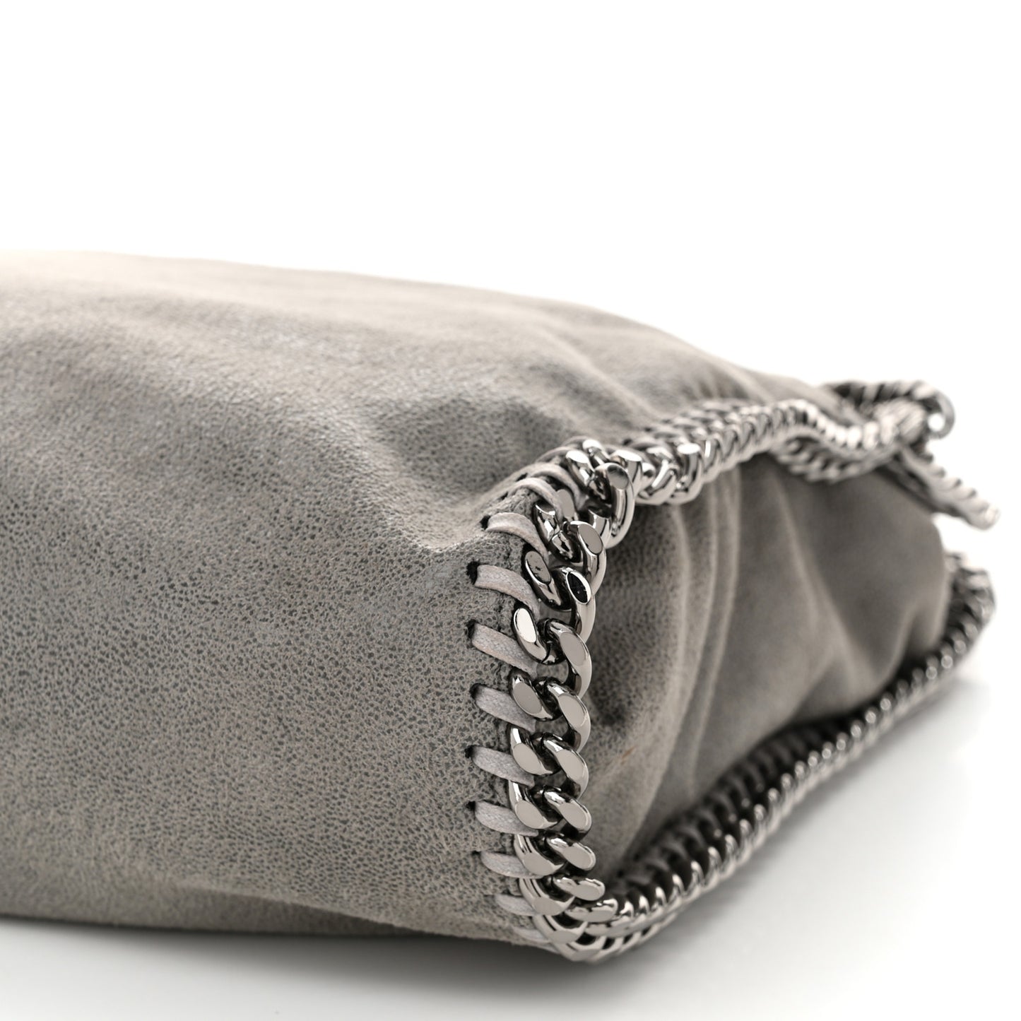 Shaggy Deer Falabella Fold Over Tote Grey