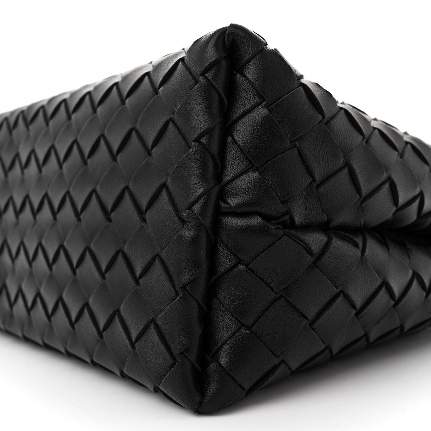 Nappa Intrecciato Medium Andiamo Shoulder Bag Black