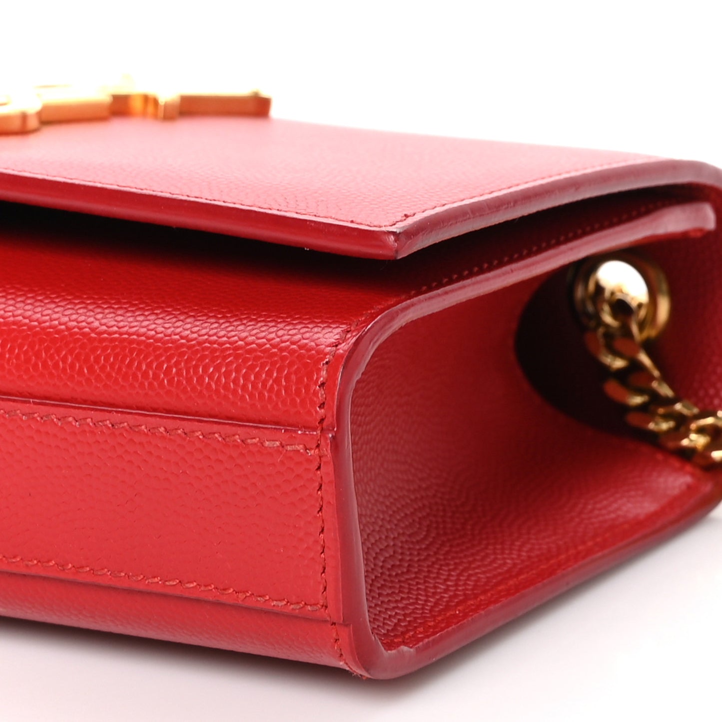 Grain De Poudre Small Monogram Kate Satchel Red
