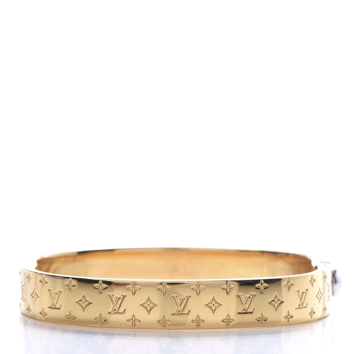 Brass Monogram Nanogram Cuff S Gold