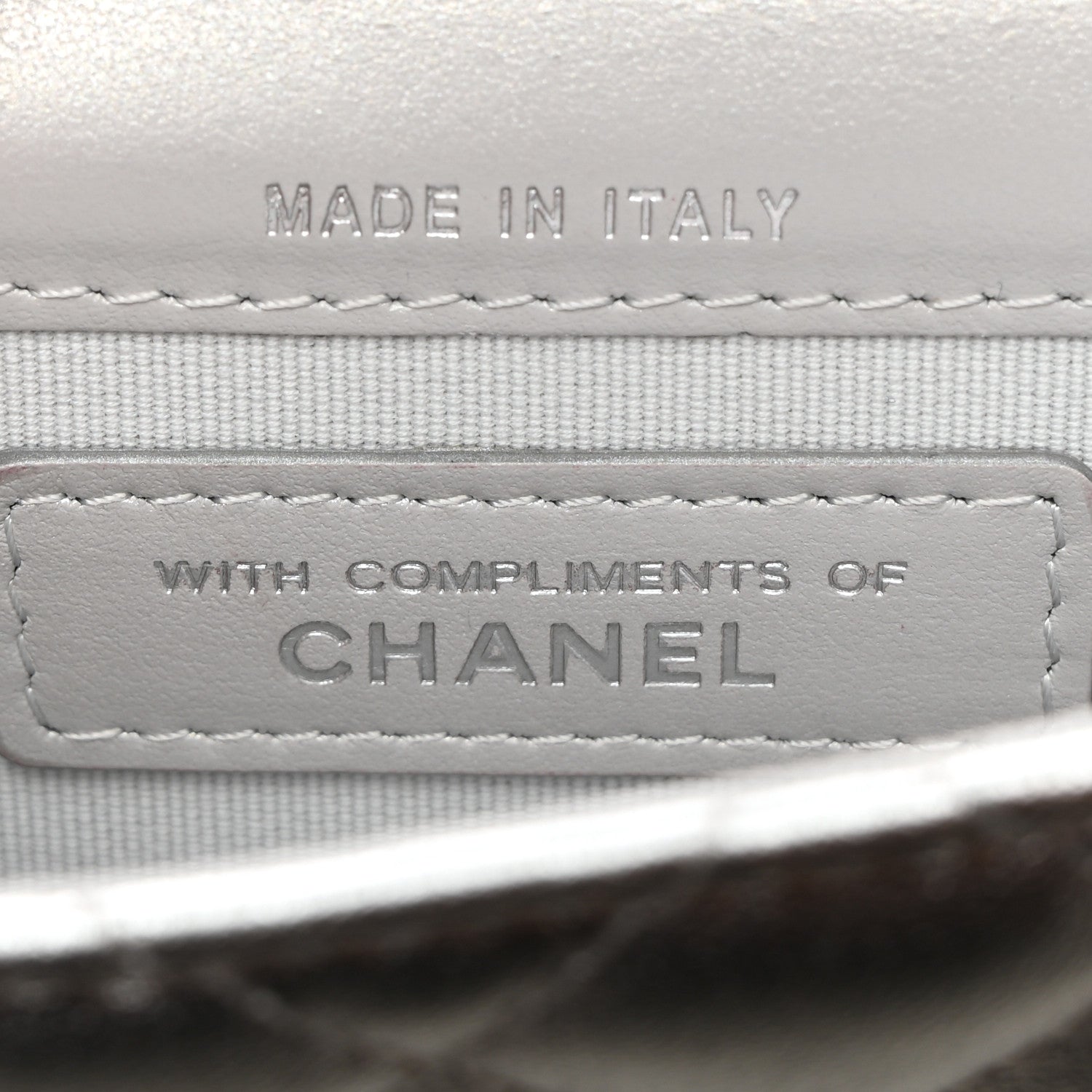 Chanel Metallic Goatskin Quilted Star Flap Waist Belt Bag Silver 7 of 12