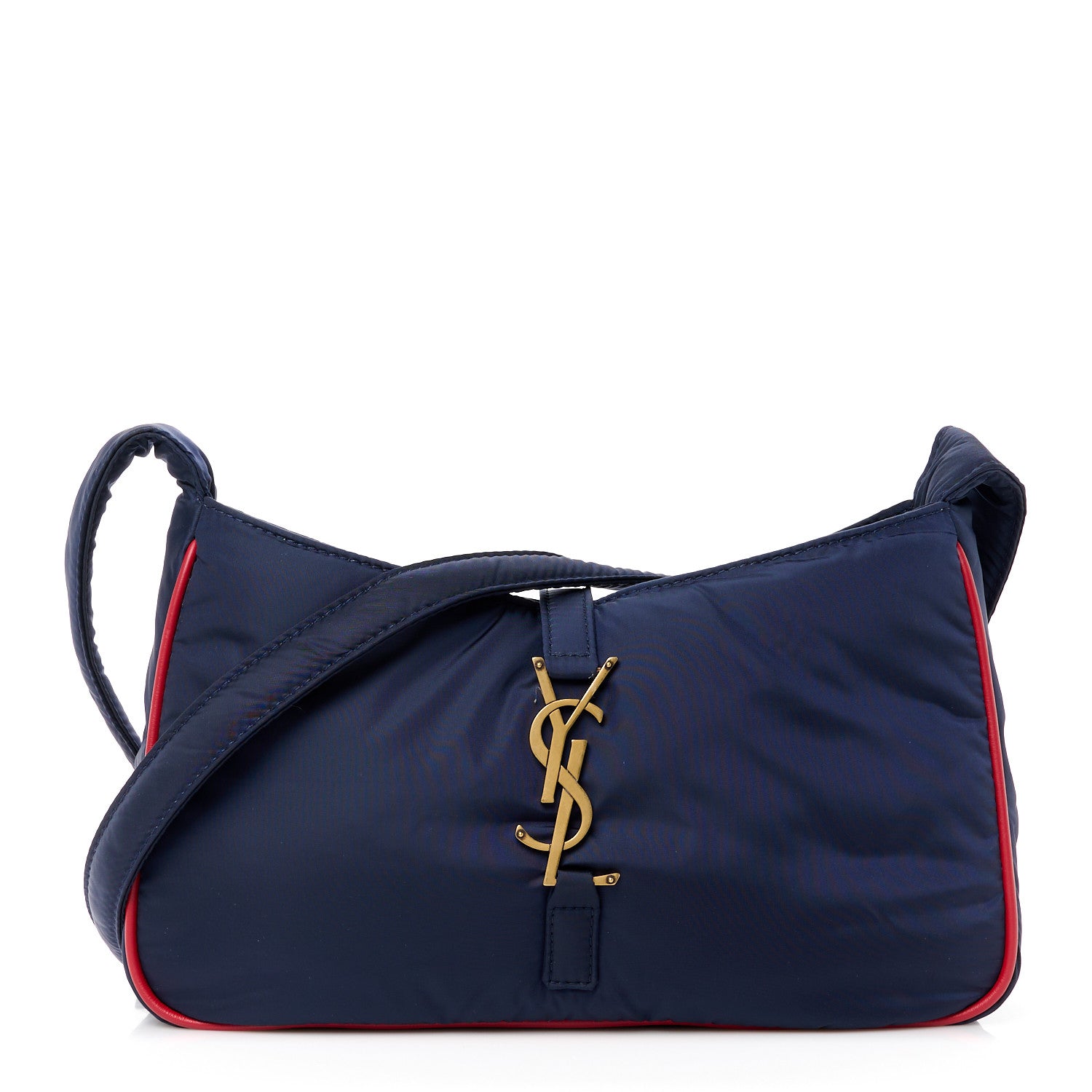 Saint Laurent Econyl Nylon Le 5 A 7 Hobo Atlantis Rouge Eros 1 of 10