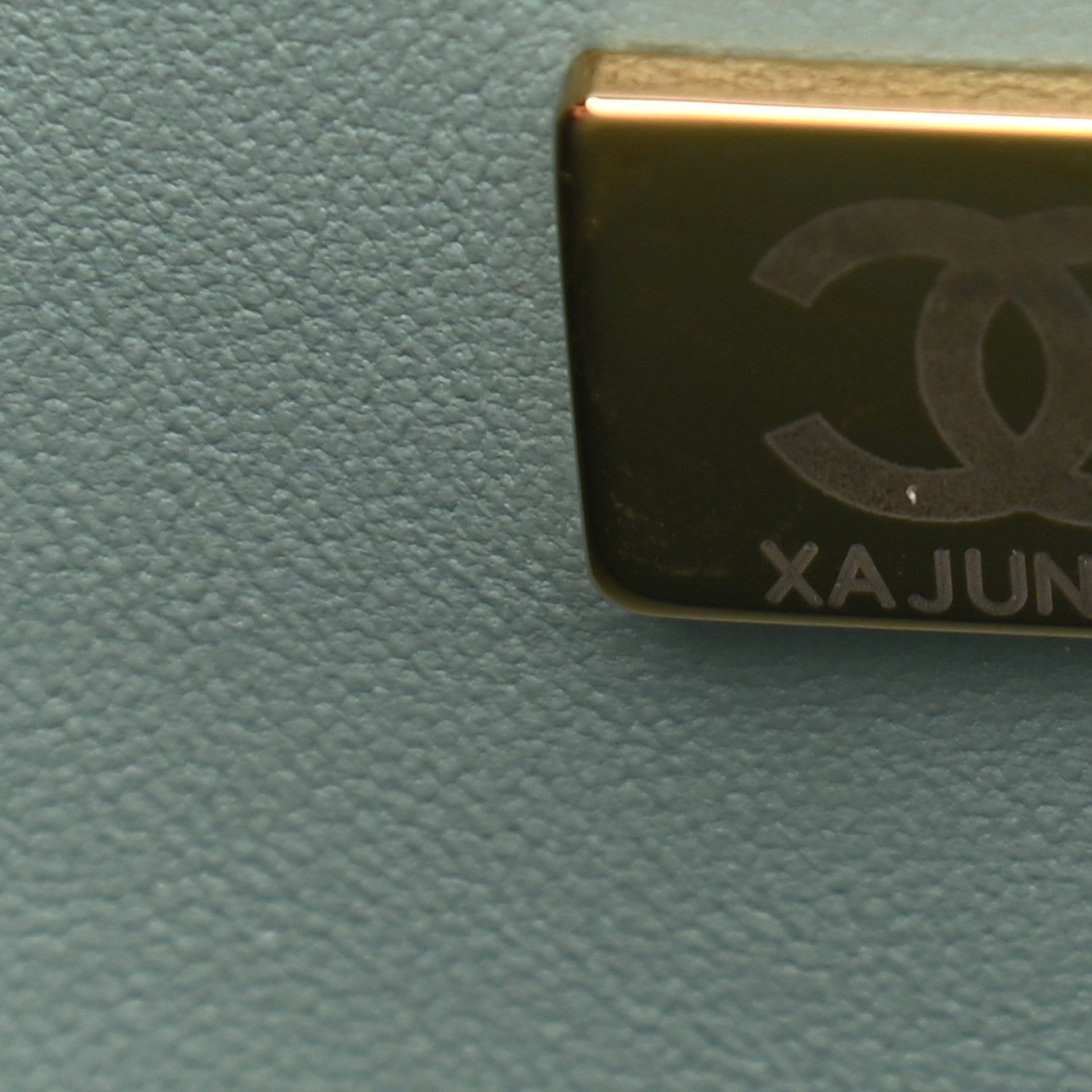 Chanel Caviar Quilted Medium Double Flap Green 8 of 10