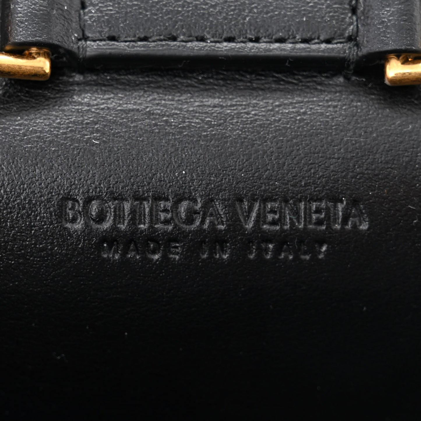 Nappa Intrecciato Card Case On Chain Black