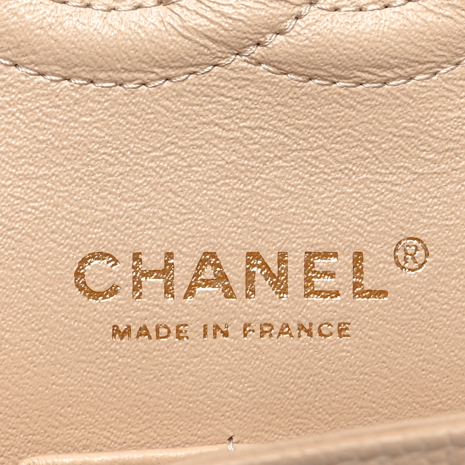 Chanel Caviar Quilted Medium Double Flap Beige 6 of 10