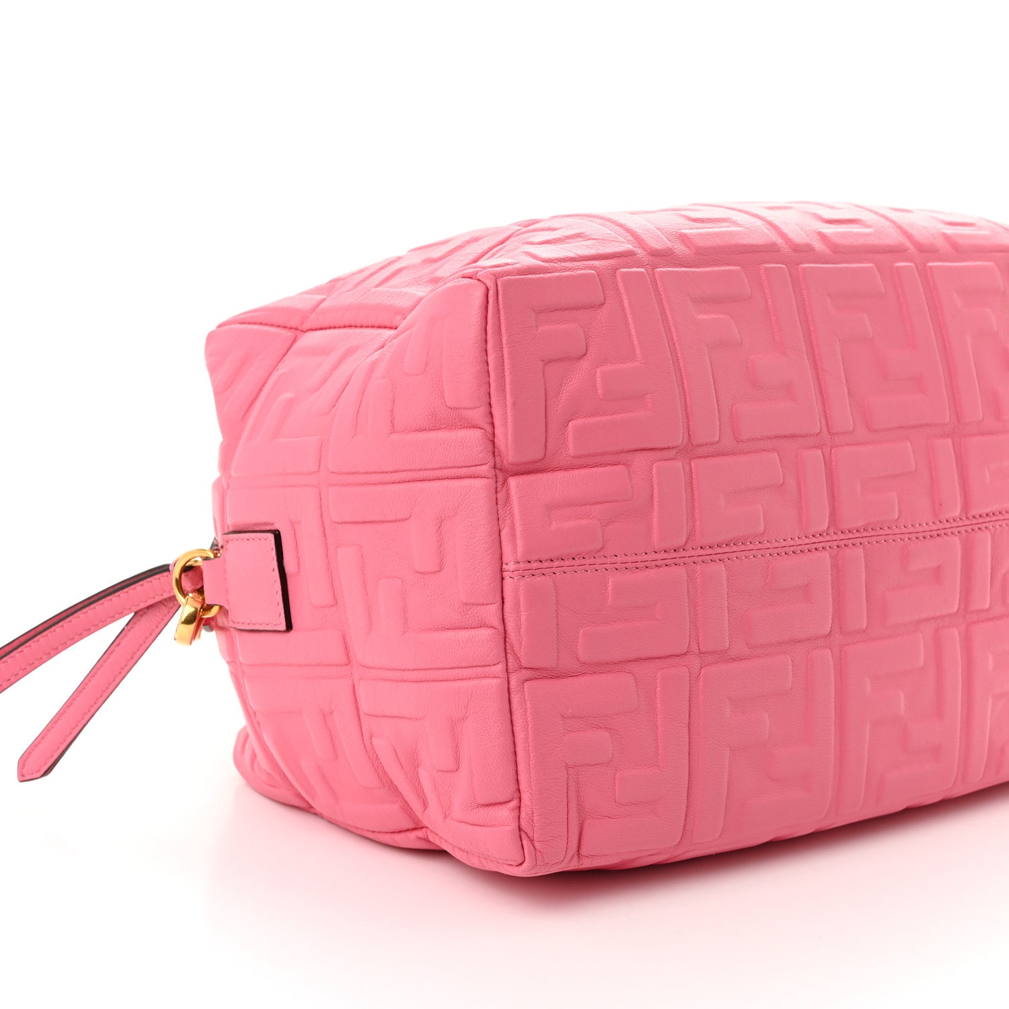 Nappa FF 1974 Embossed Small Boston Rosa Fluo