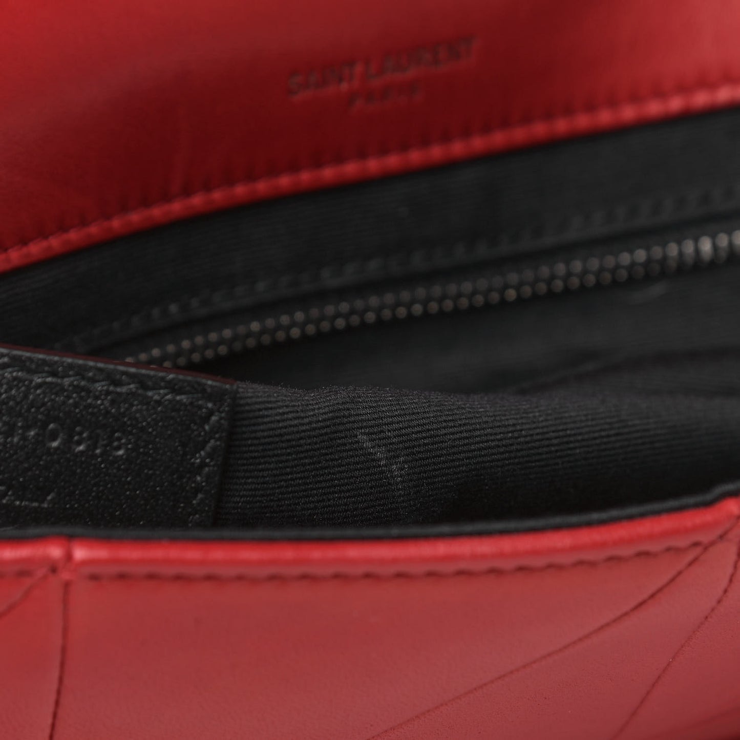 Lambskin Patchwork Monogram Medium Jamie Red