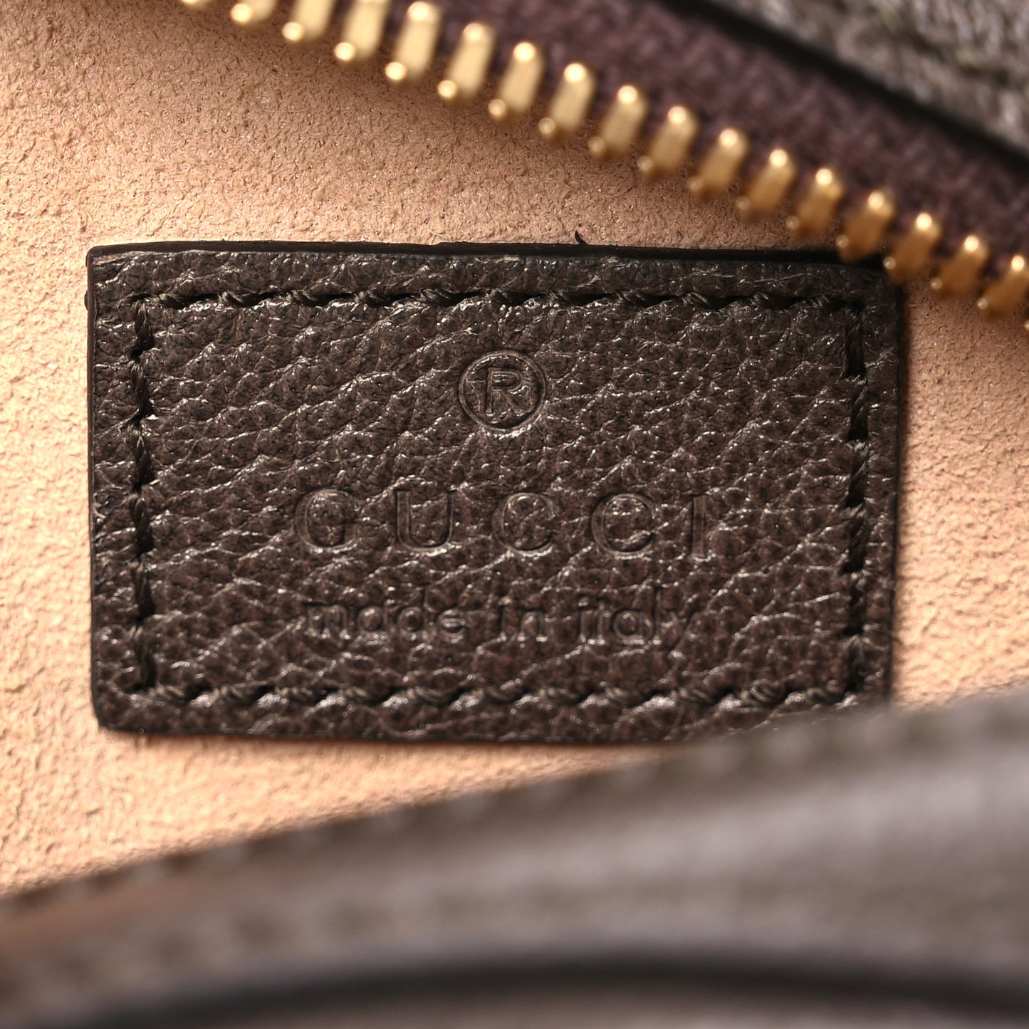 GG Supreme Monogram Web Mini Ophidia Round Shoulder Bag Brown