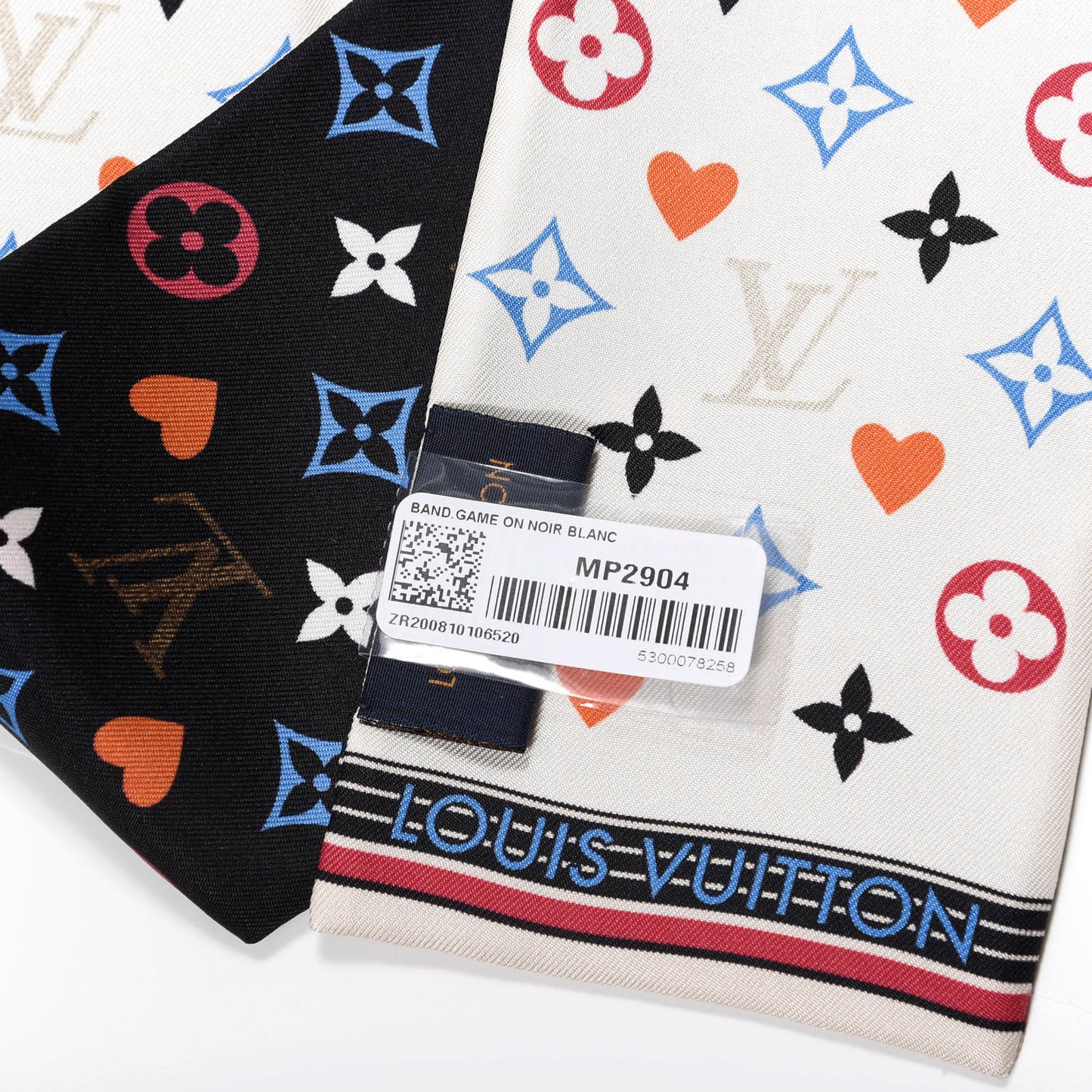 Silk Game On Bandeau Black White