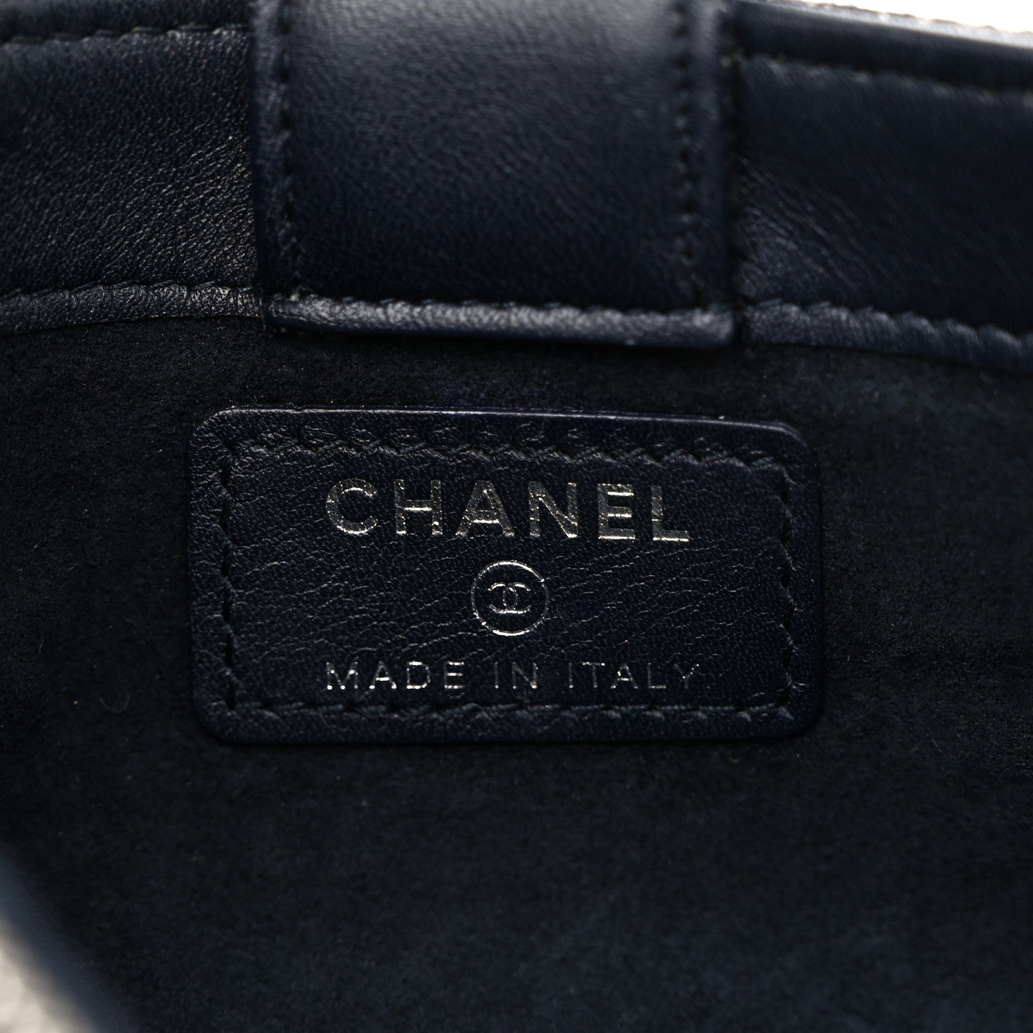 Chanel Canvas Deauville Phone Holder Crossbody Dark Blue 7 of 14