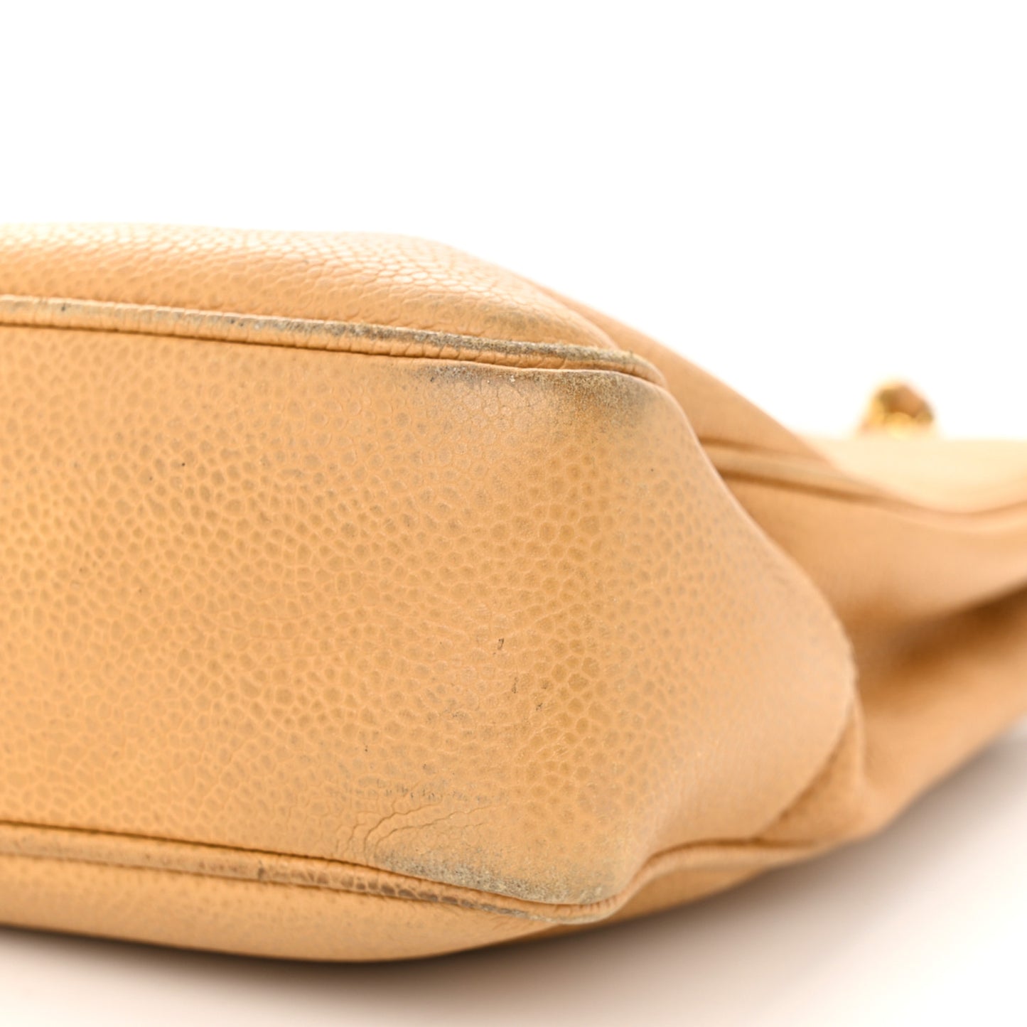 Caviar CC Shoulder Bag Beige