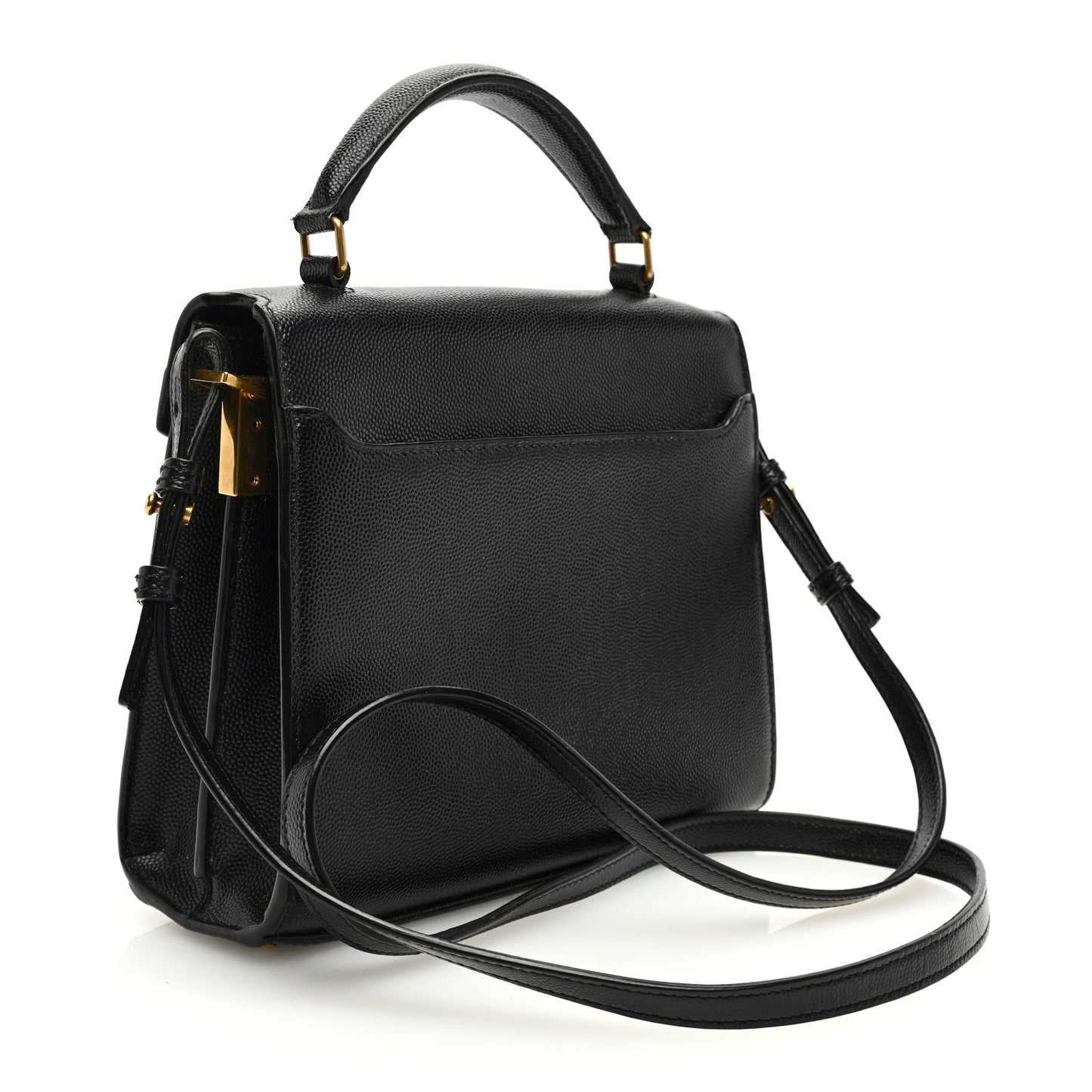 Grain de Poudre Mini Classic Monogram Cassandra Top Handle Black Rouge Legion