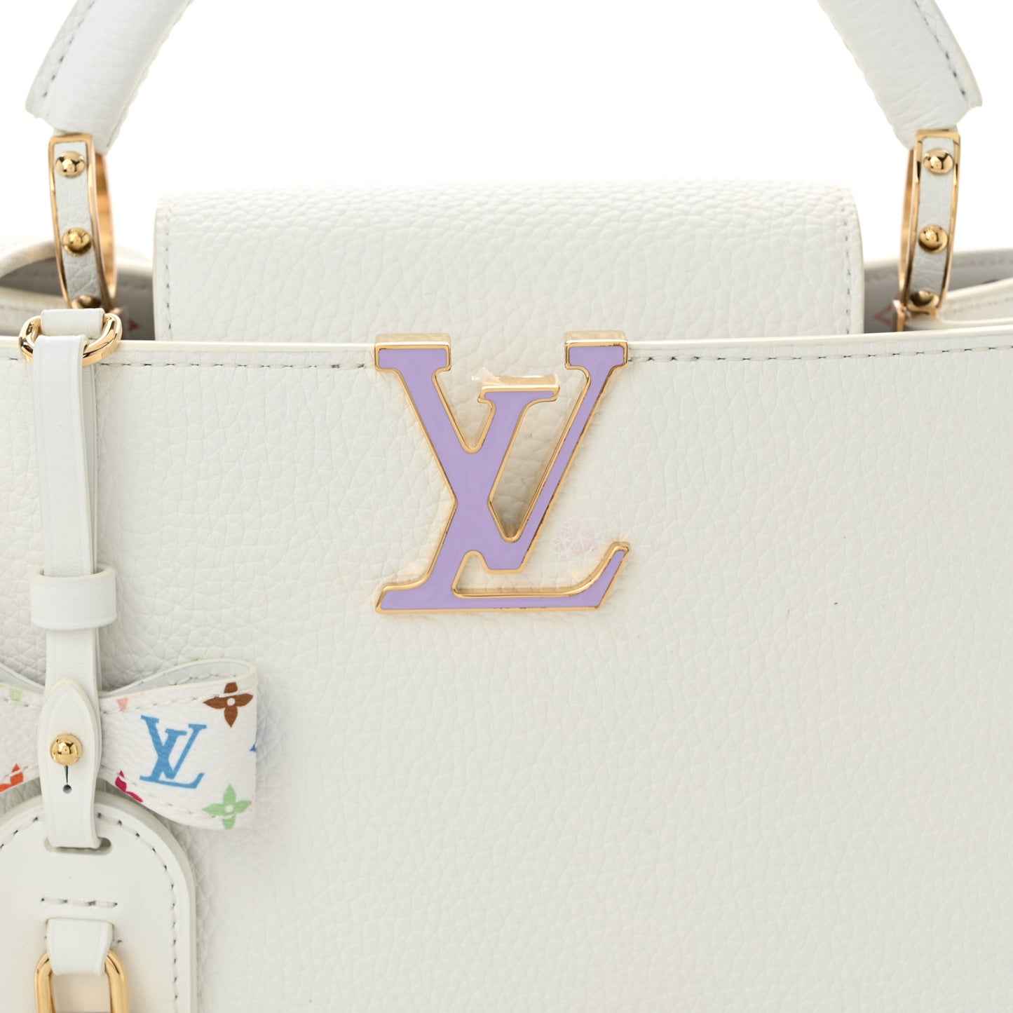 LV X TM Taurillon BB Capucines Blanc