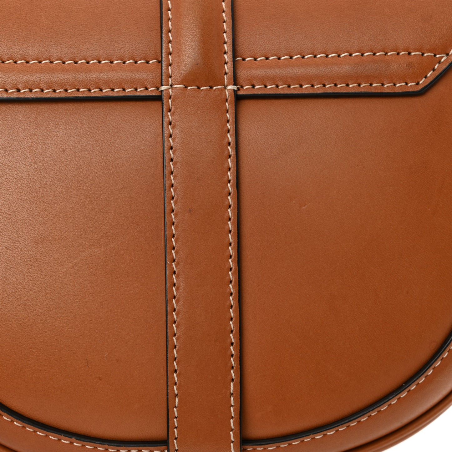 Natural Calfskin Besace Small 16 Tan