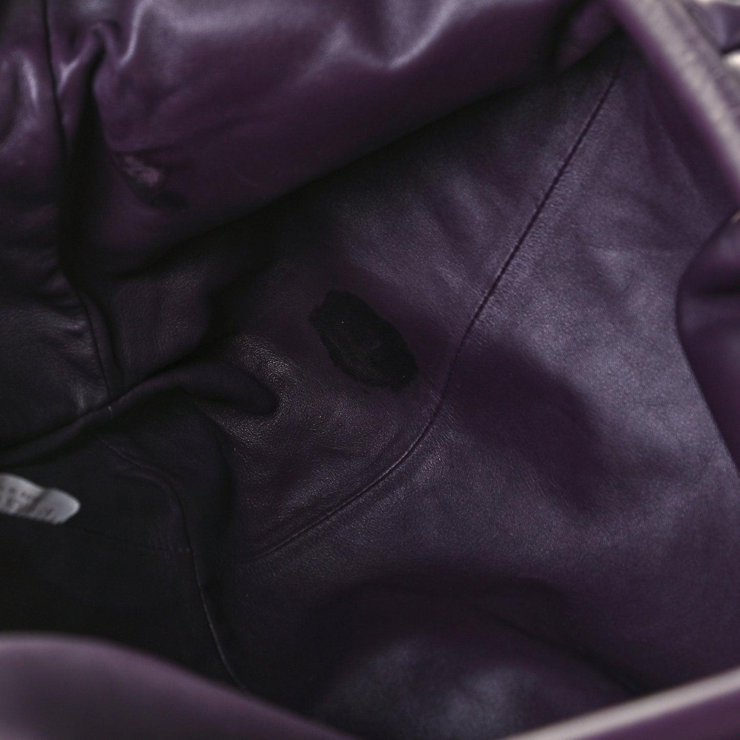 Smooth Butter Calf The Pouch Oversized Clutch Raisin