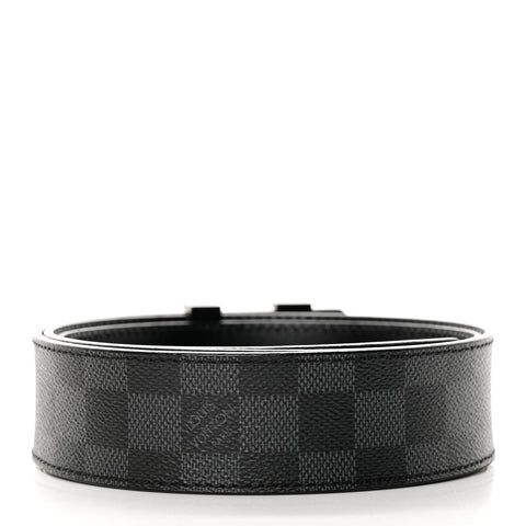 Damier Graphite 40mm LV Initiales Belt 90 36