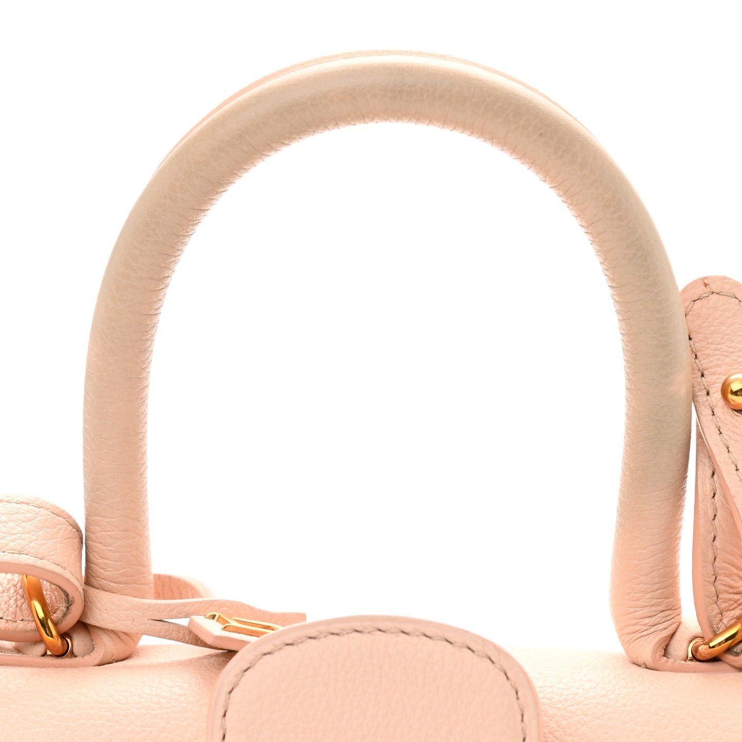 Grained Calfskin Mini Brillant Satchel Light Pink