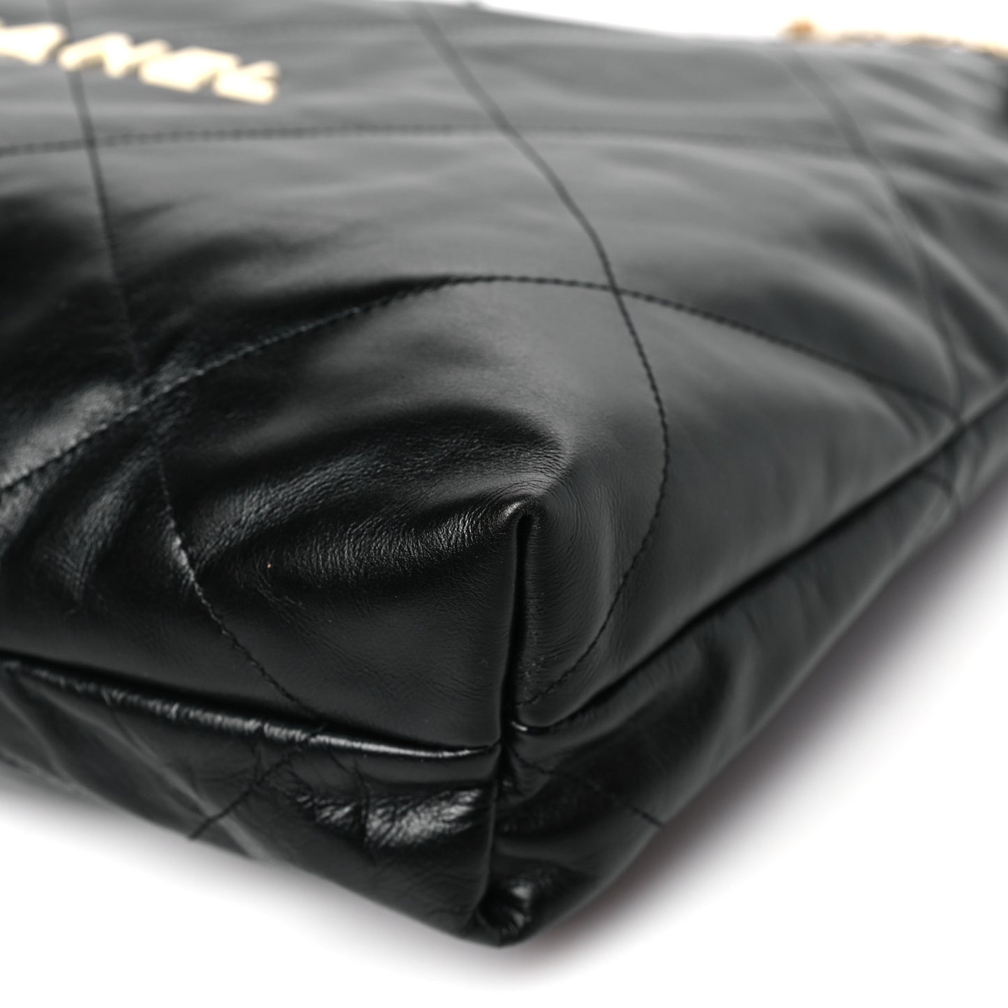 Calfskin Quilted Chanel 22 Black