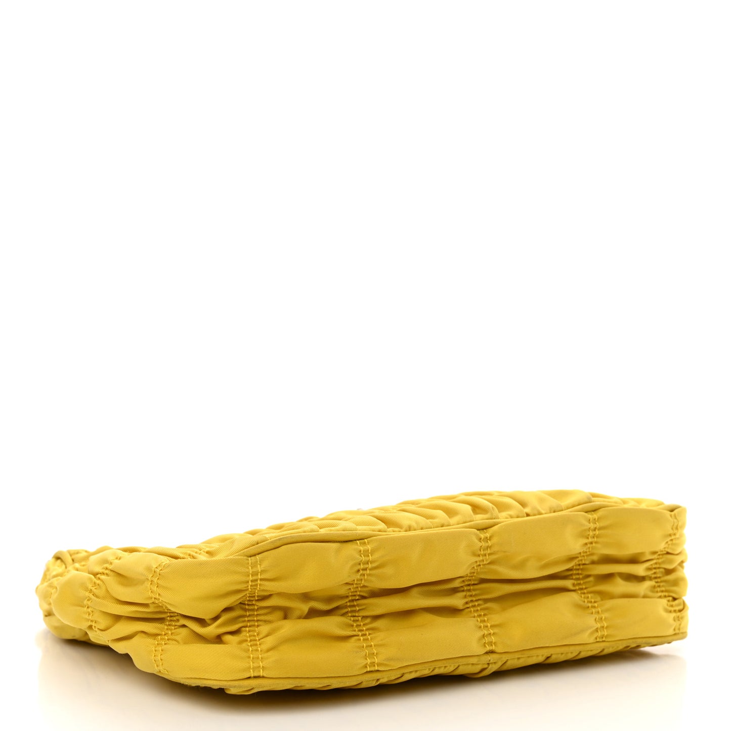 Tessuto Nylon Gaufre Shoulder Bag Giallo