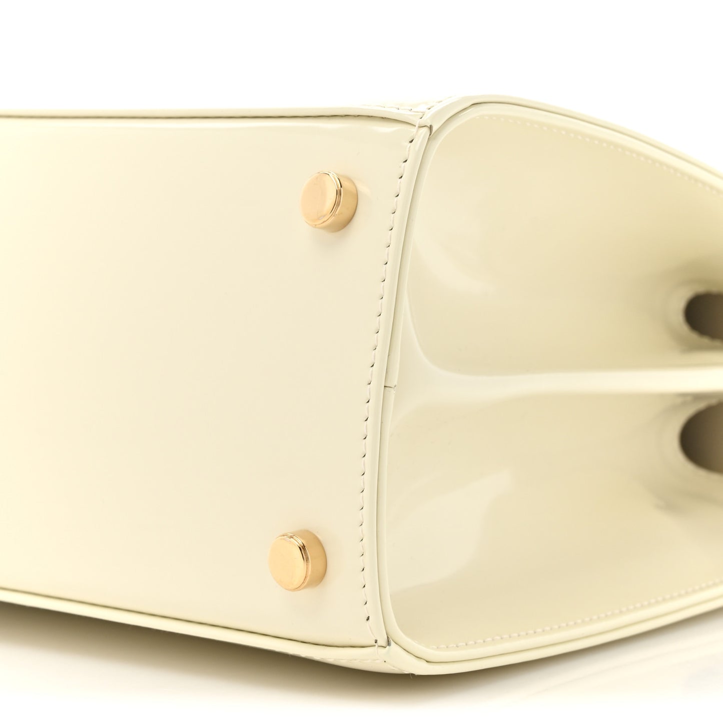 Brushed Off Calfskin Small Iconic Top Handle Bag Magnolia
