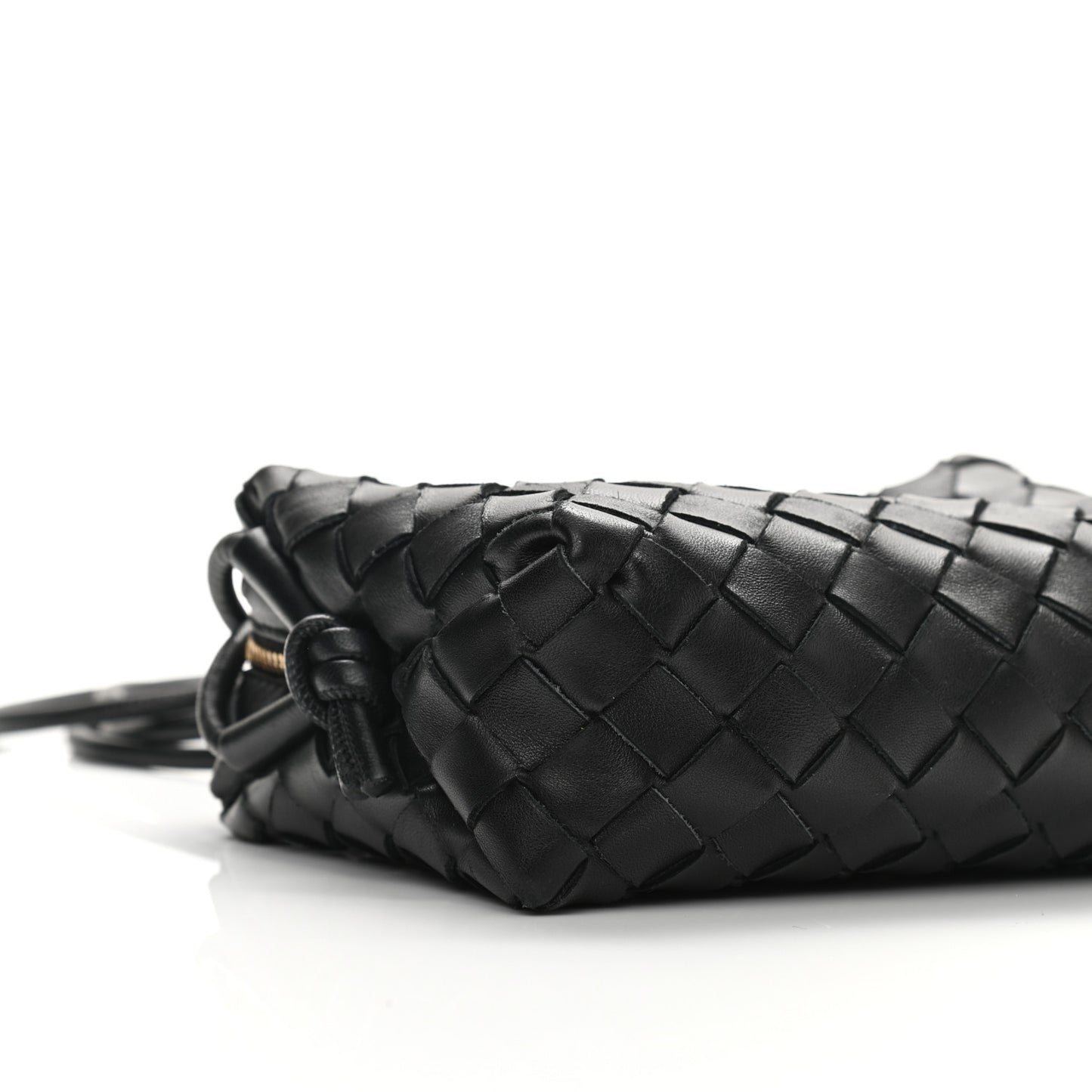 Nappa Intrecciato Mini Loop Camera Bag Black