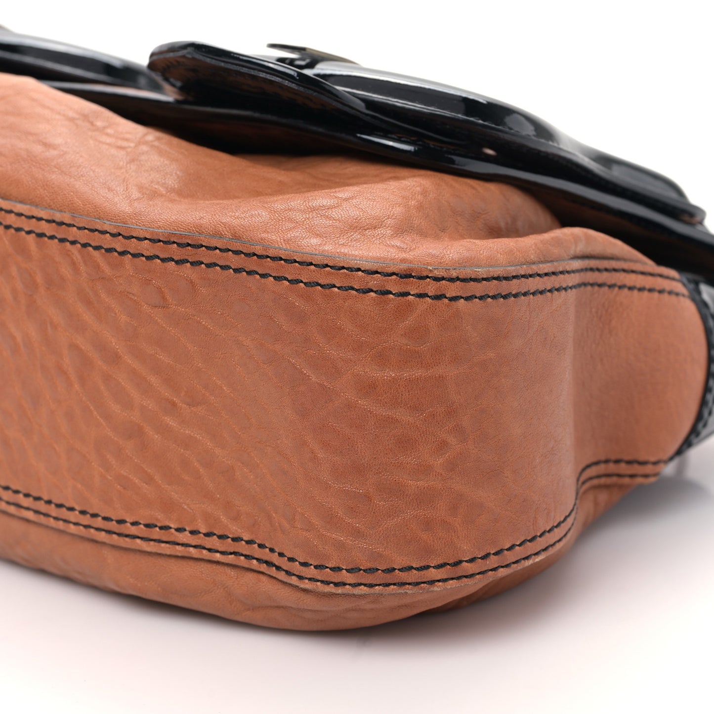 Nappa Patent B Bag Osso Black