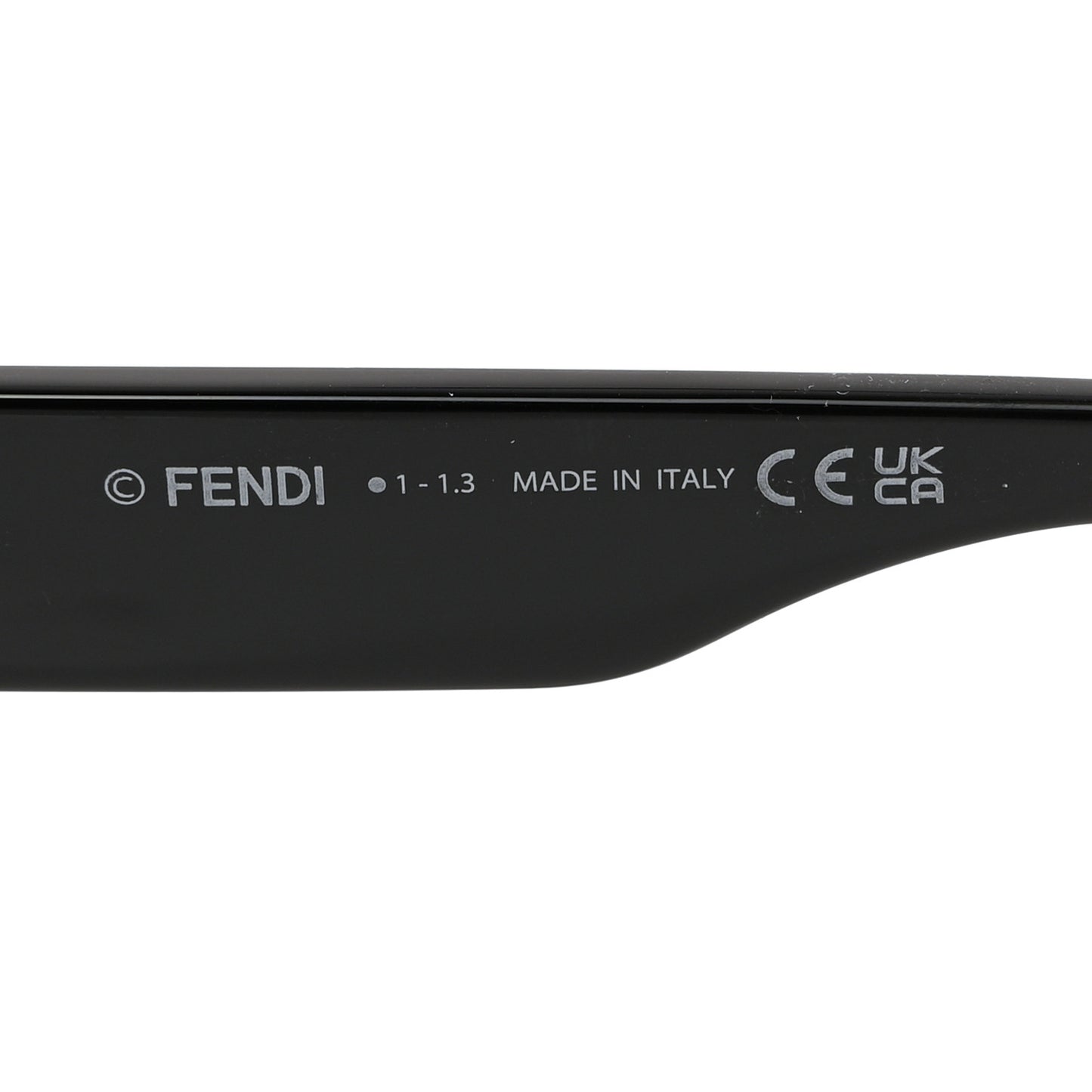 Acetate Fendigraphy Square Sunglasses FE40078I Black