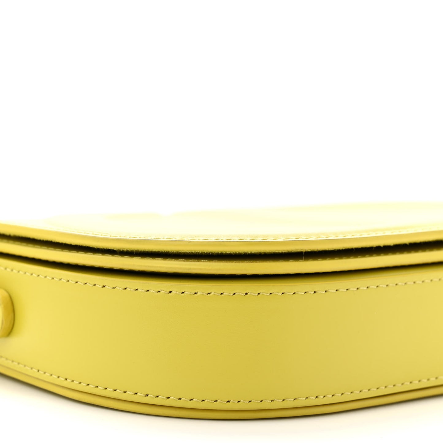 Calfskin CD Signature Flap Crossbody Lime