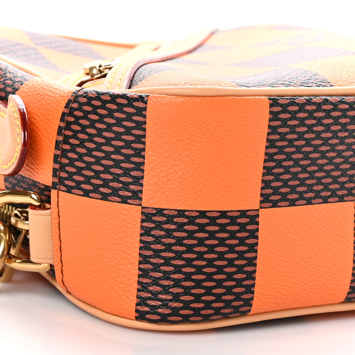Damier Pop Chess Messenger Orange
