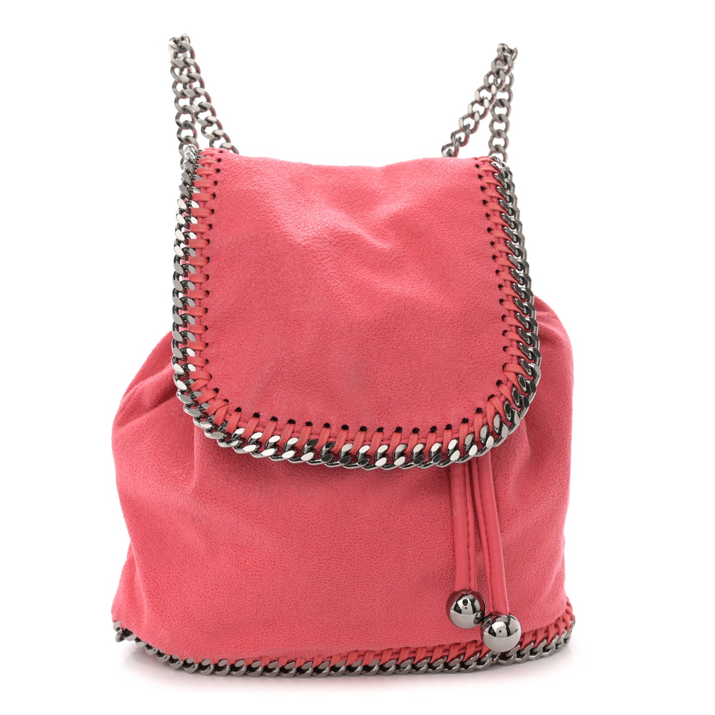 Shaggy Deer Mini Falabella Backpack Pink Fluo