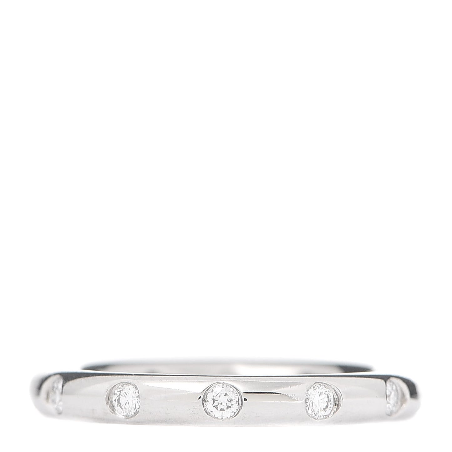 Platinum Diamond Bezet Band Ring 49 4.75