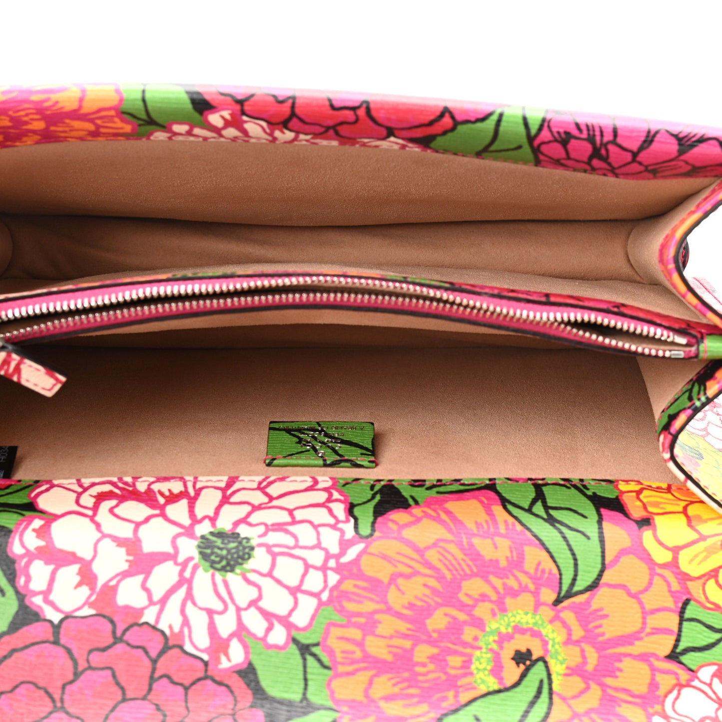 X KEN SCOTT New Shangai Calfskin Pomponica Print Small Dionysus Shoulder Bag Multicolor