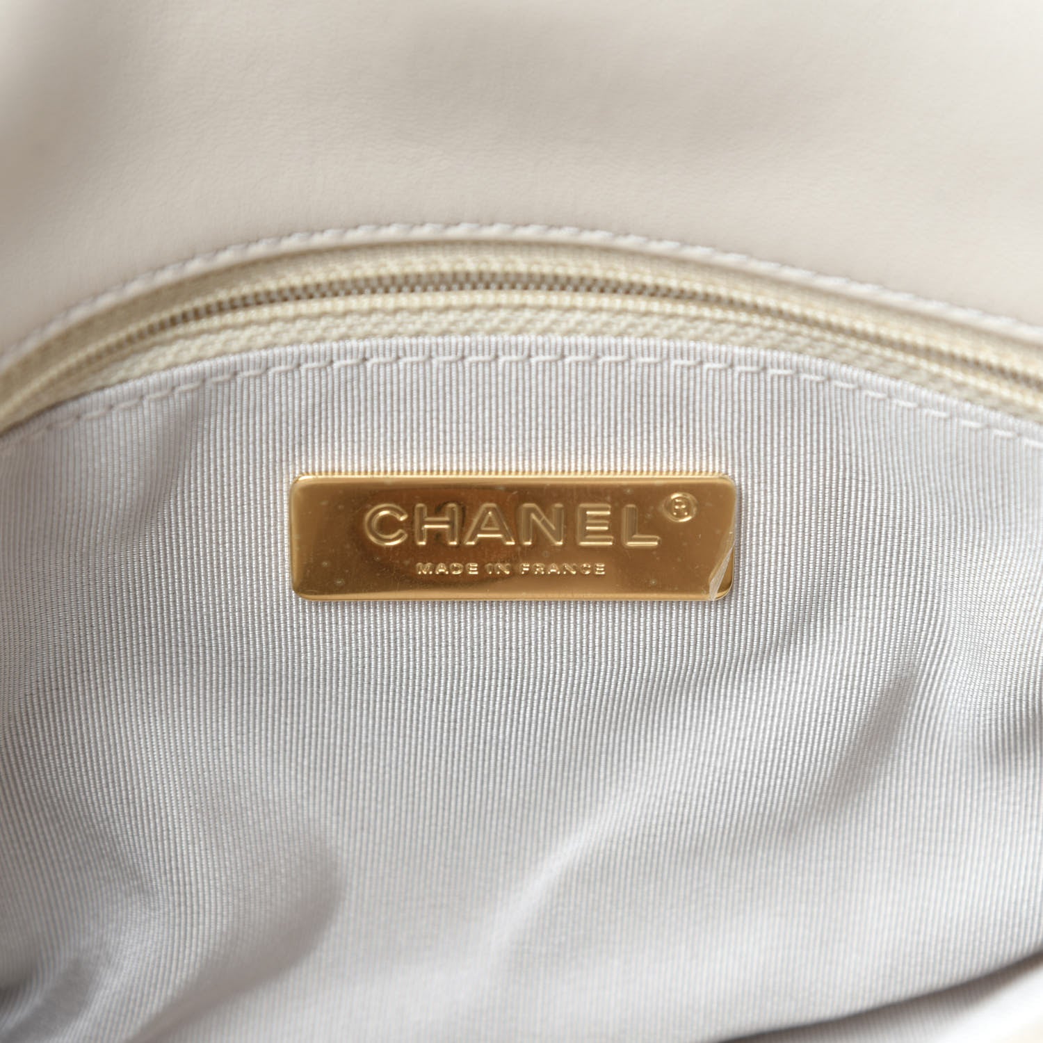 Chanel Lambskin Mixed Fibers Quilted Medium 19 Flap Beige 8 of 11