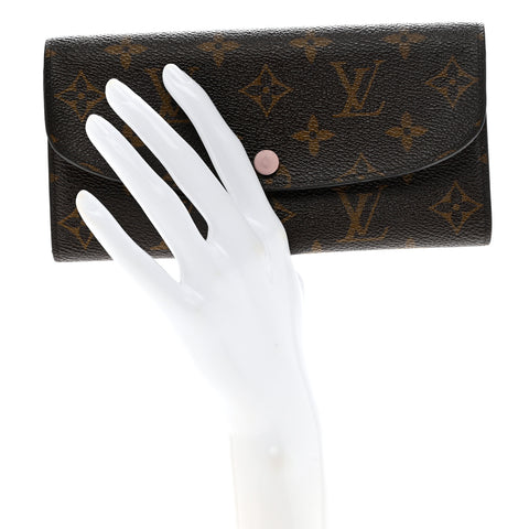 Monogram Emilie Wallet Rose Ballerine