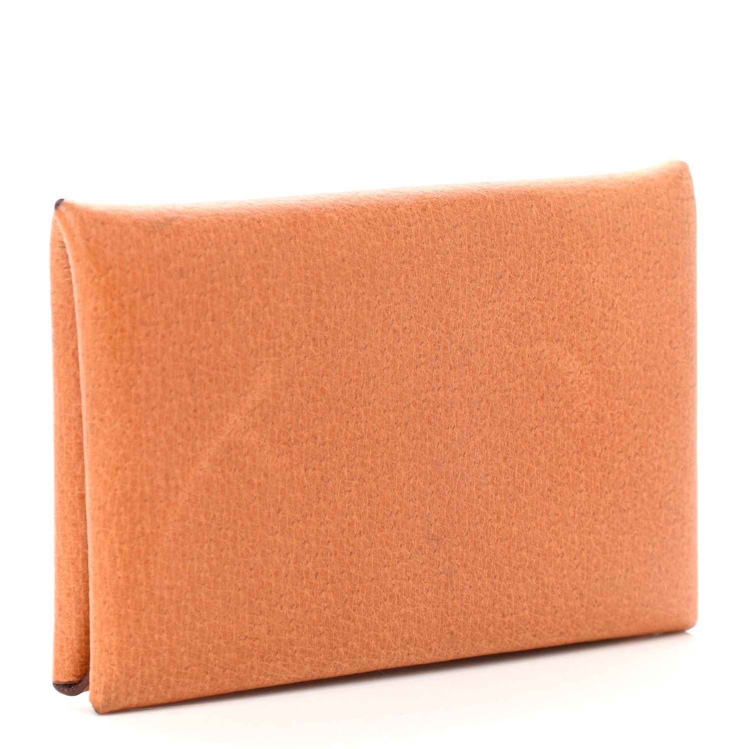 Hermes Peau Porc Calvi Card Case Toffee 3 of 8