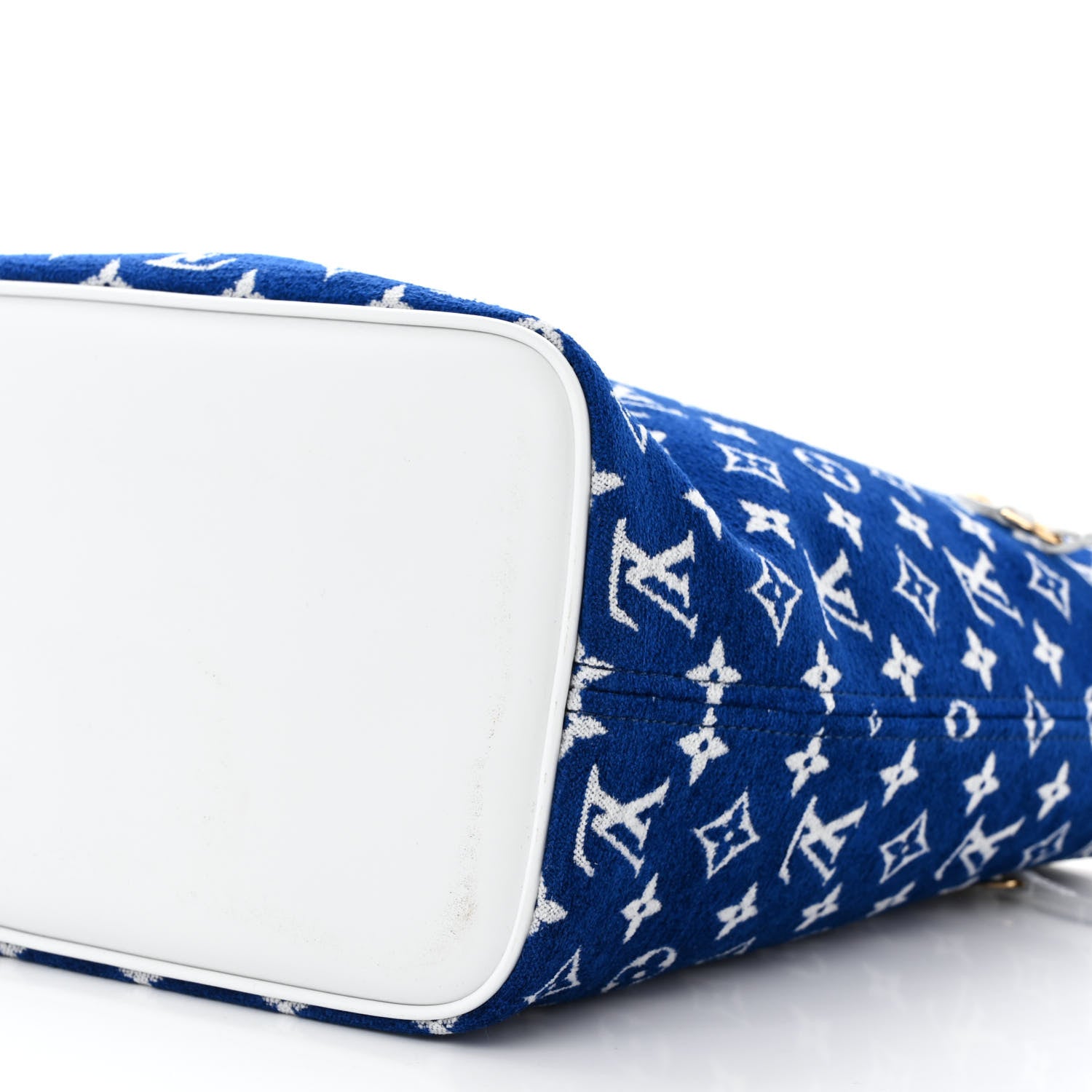 Louis Vuitton Jacquard Velvet Monogram LV Match Neverfull MM Bleu 10 of 11