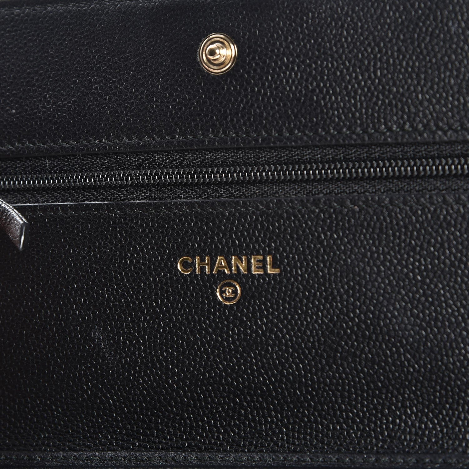 Chanel Caviar Quilted Boy Wallet On Chain WOC Black 6 of 9
