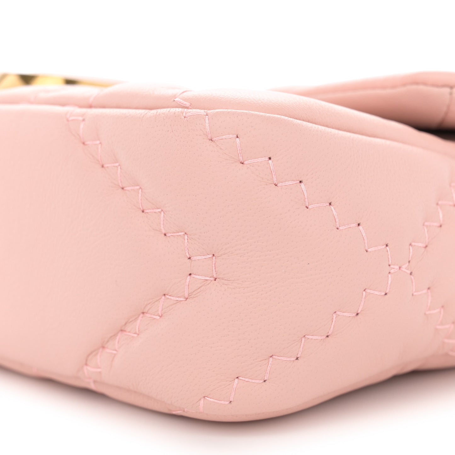 Lambskin Quilted J Marc Mini Shoulder Bag Rose