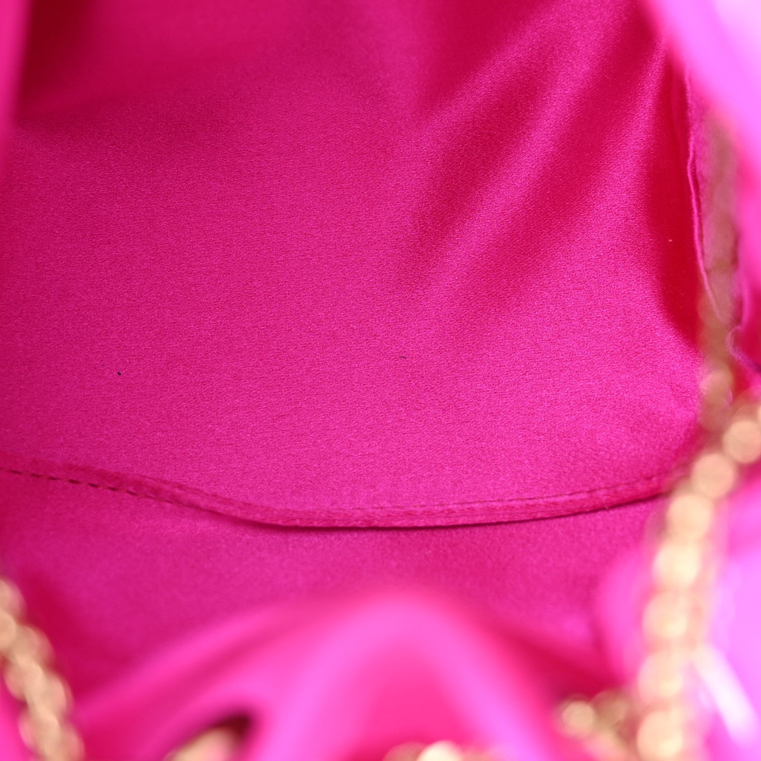Jimmy Choo Satin Fringe Bon Bon Bag Fuchsia 6 of 12