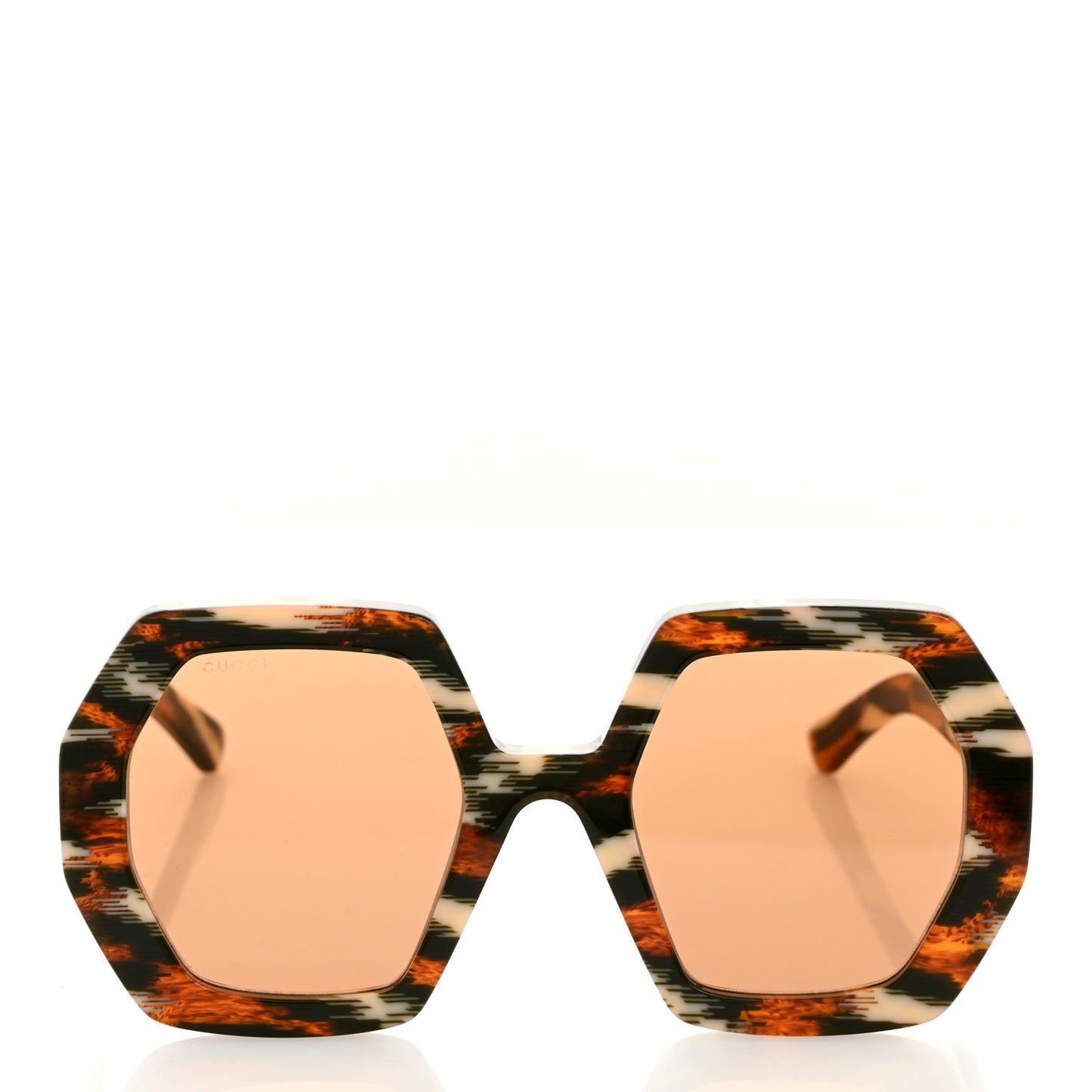 Acetate Square Sunglasses GG0772S Havana Brown