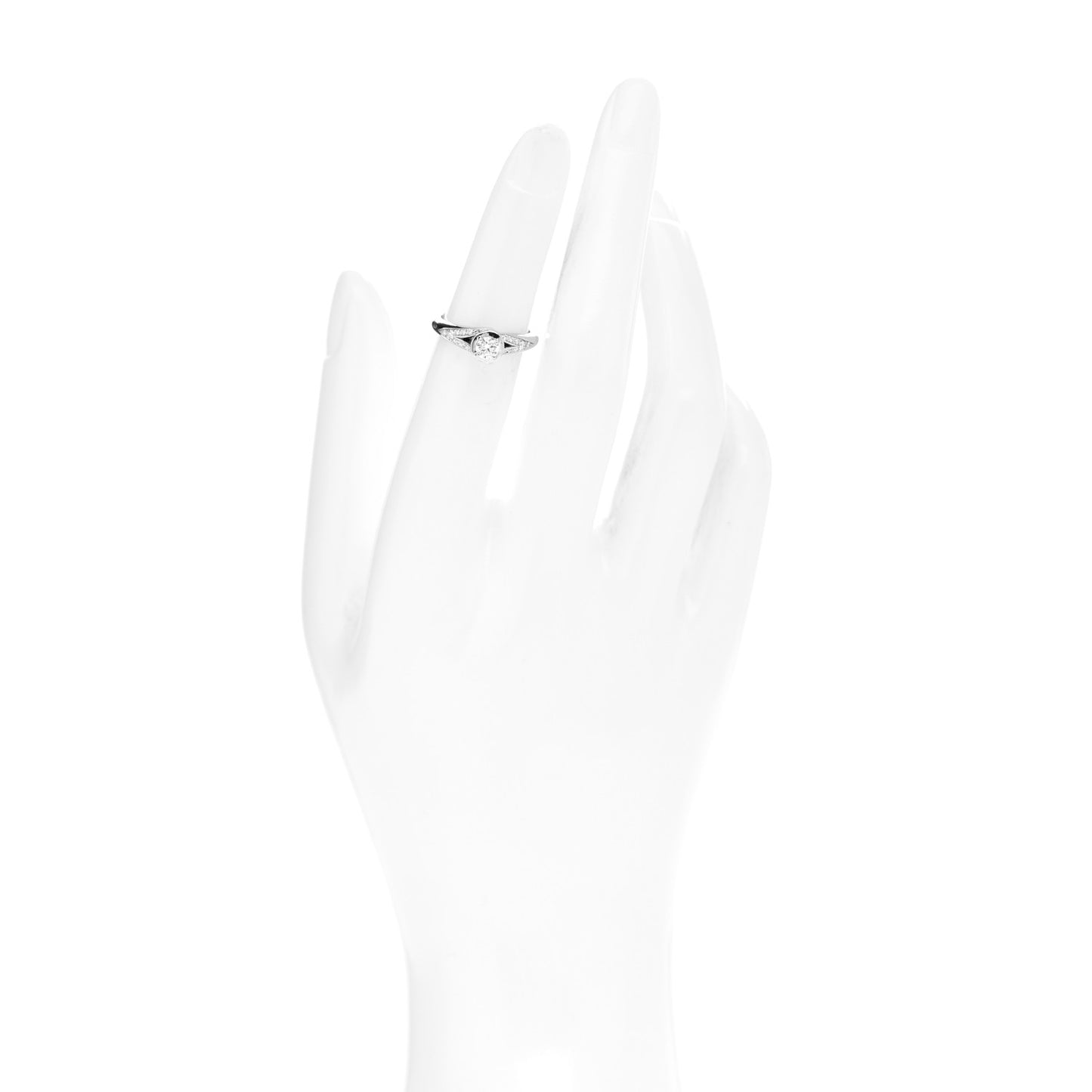 Platinum Diamond .21ct Incontro D'amore Solitaire Engagement Ring 47 4.25