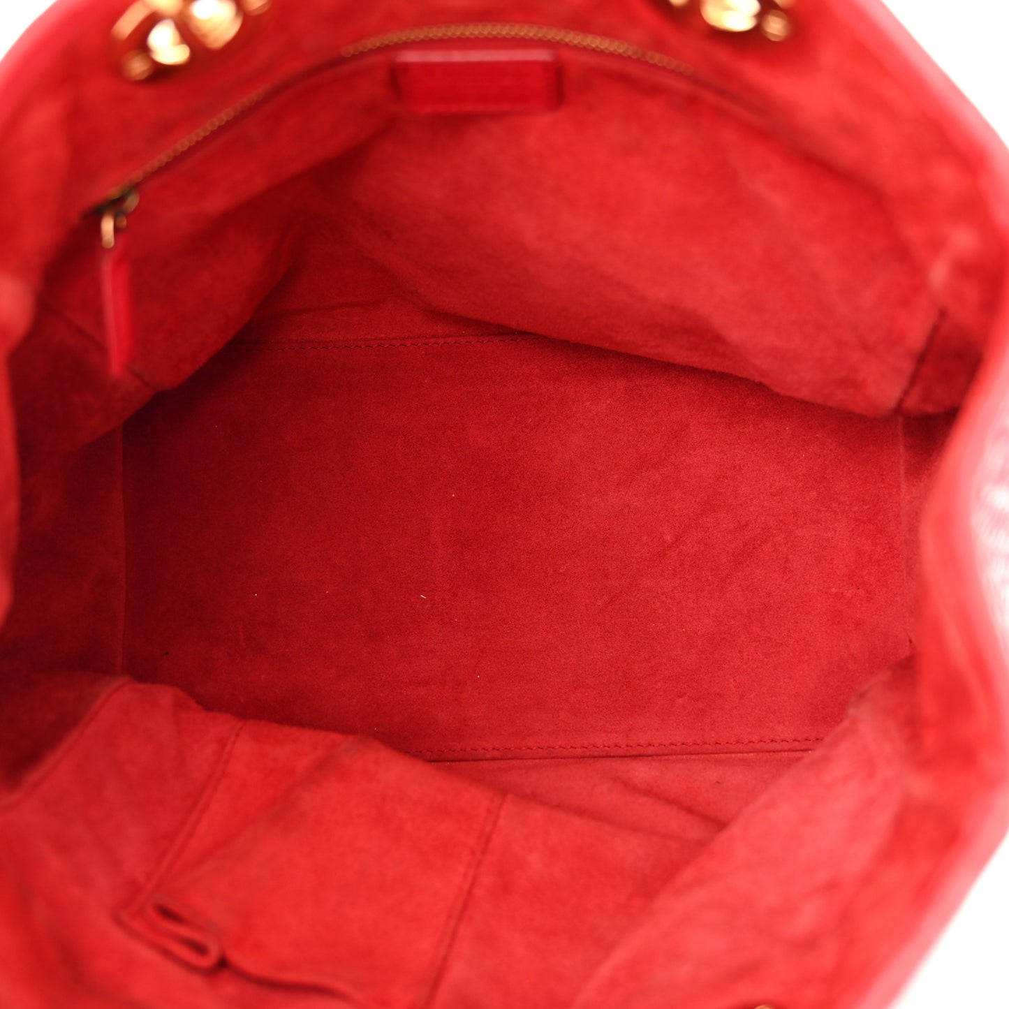 Lambskin Woven Medium Lady Dior Shopping Tote Red