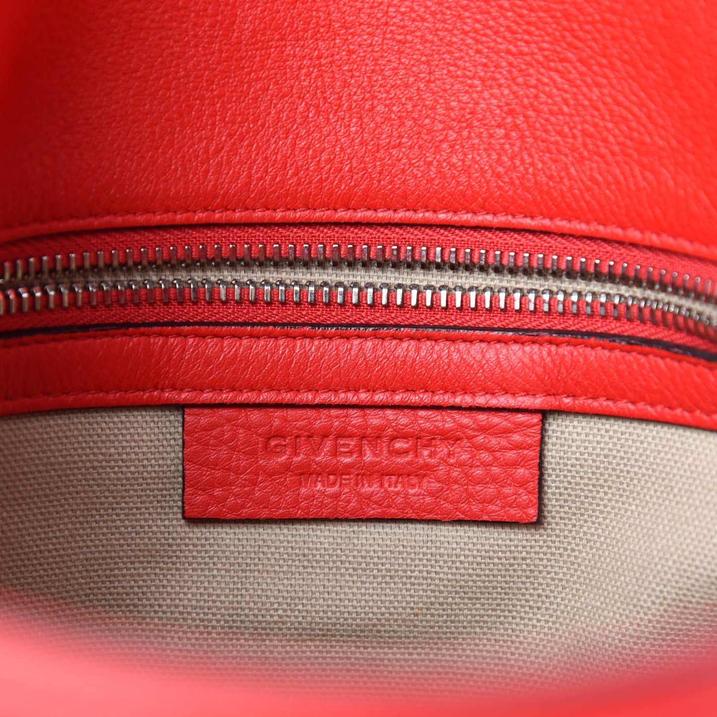 Calfskin Small Pandora Pure Flap Bag Medium Red