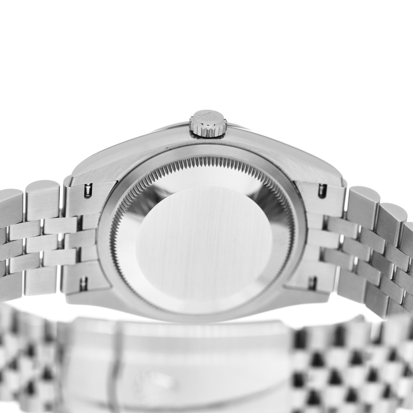 Stainless Steel 18K White Gold Diamond 36mm Oyster Perpetual Datejust Watch Aubergine Roman 126234